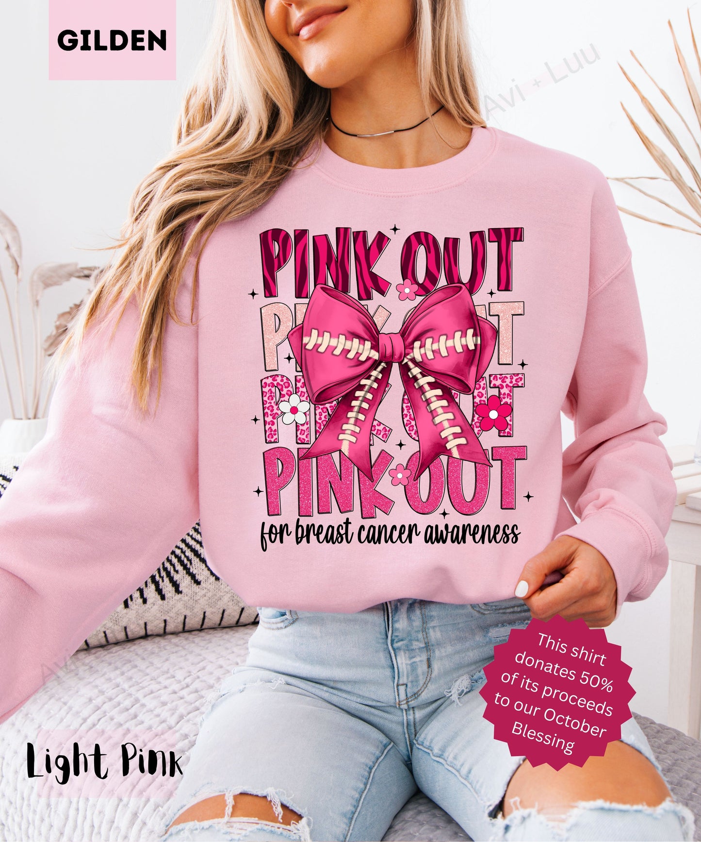 Pink Out | Gilden Unisex Sweatshirt