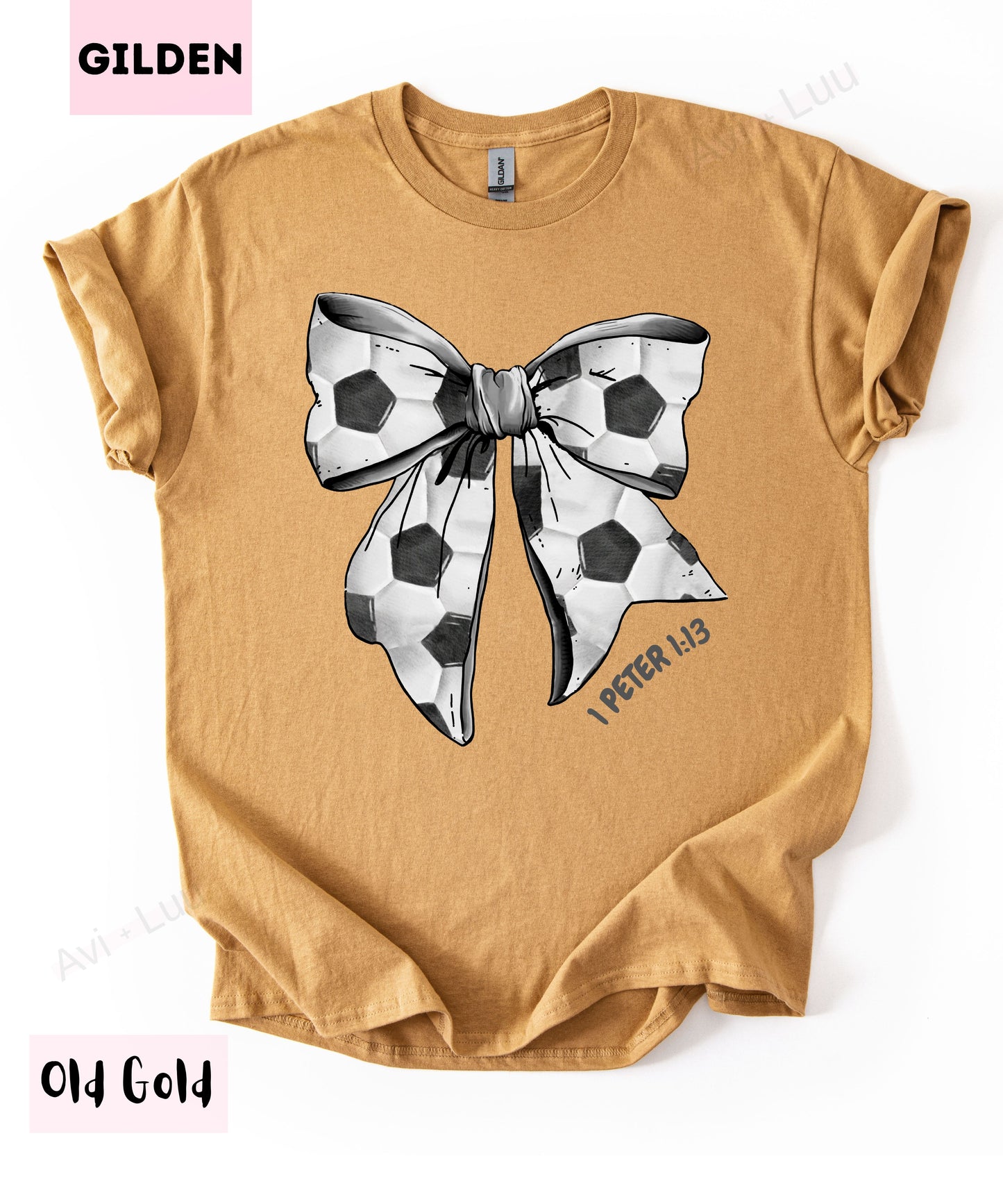 Soccer Bow | Gilden Unisex T-Shirt