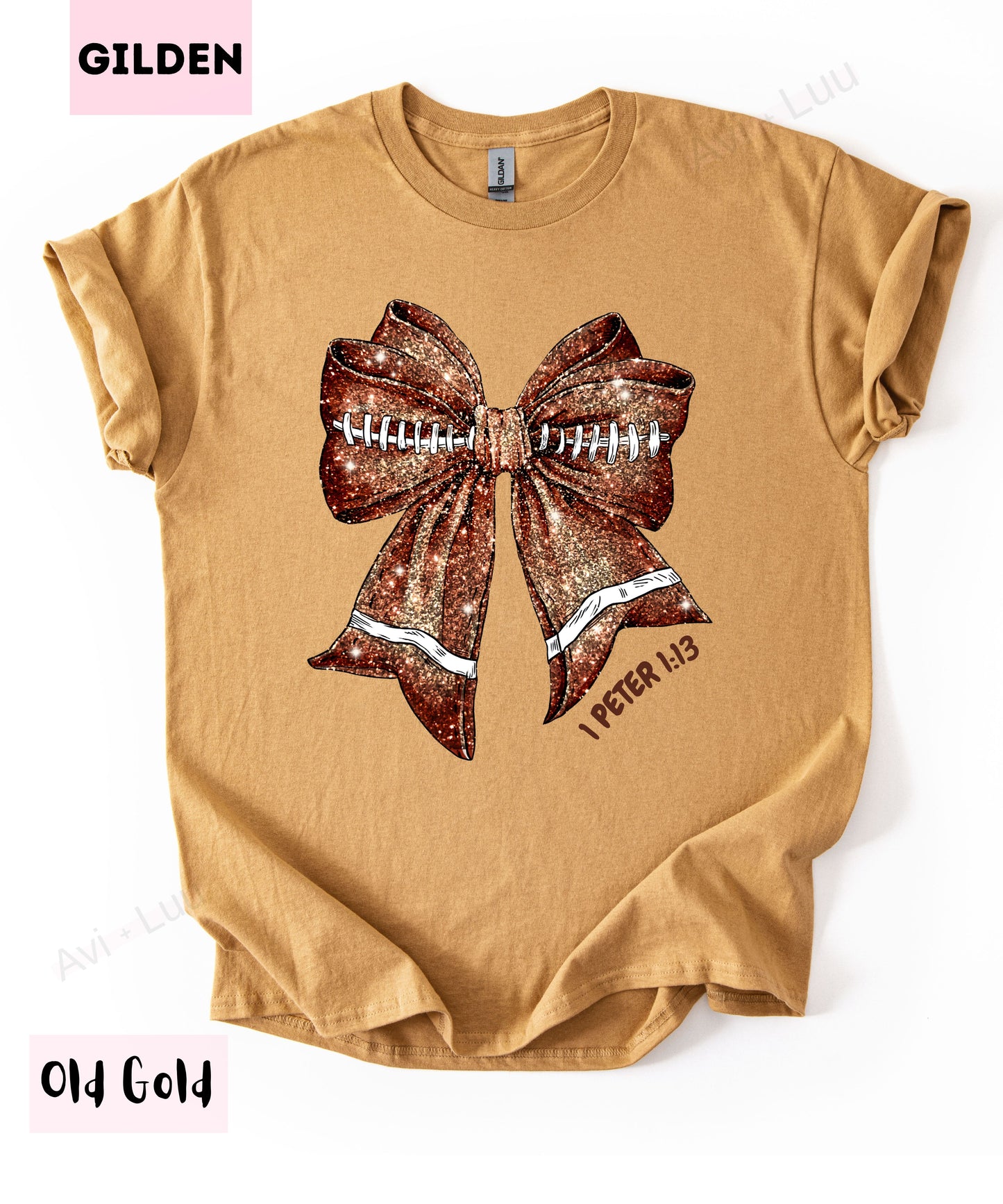 Football Bow | Gilden Unisex T-Shirt
