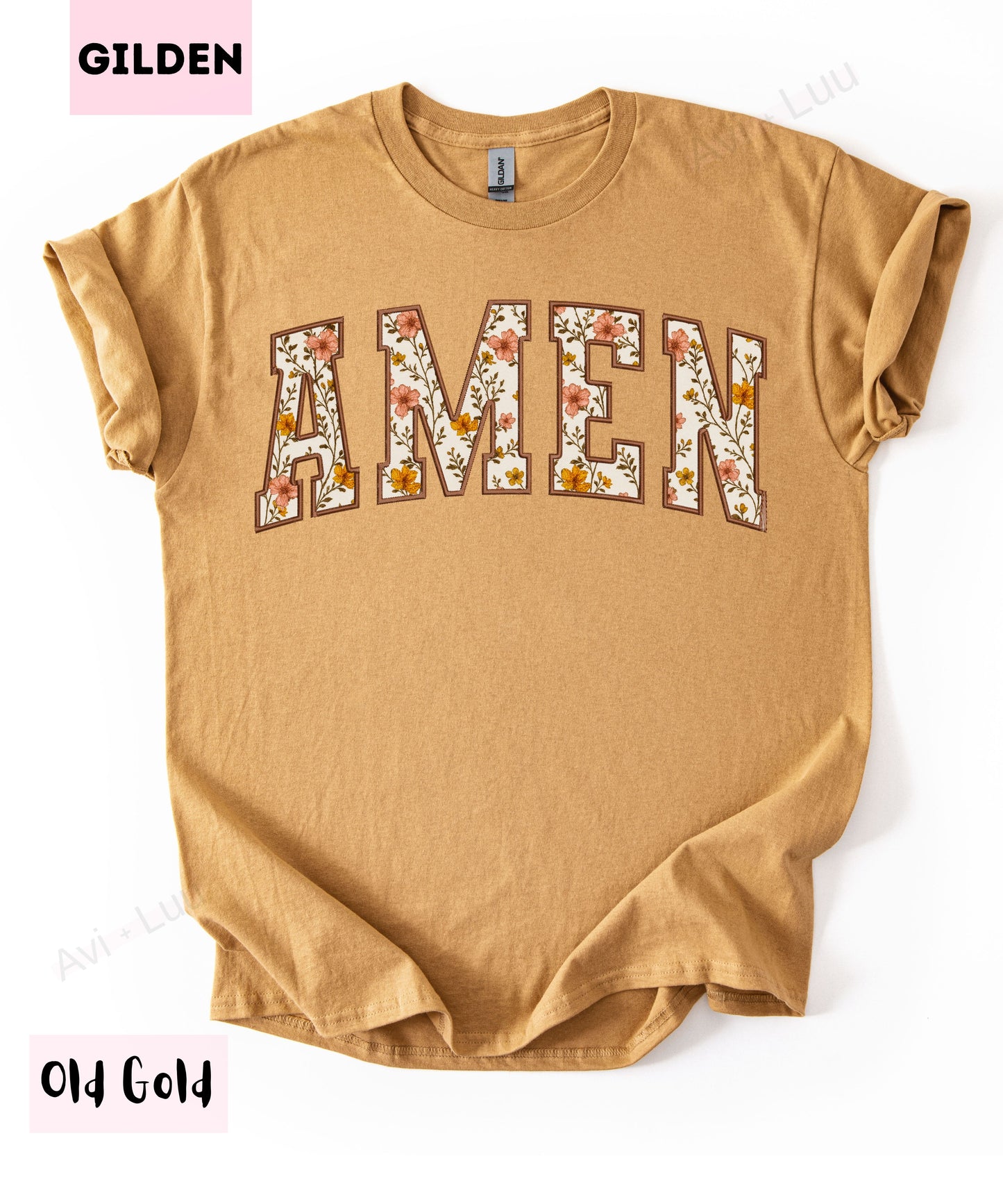 Floral AMEN | Gilden Unisex T-Shirt