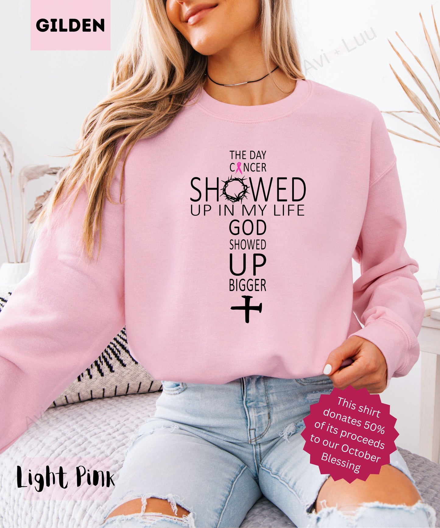 Word Cross | Gilden Unisex Sweatshirt
