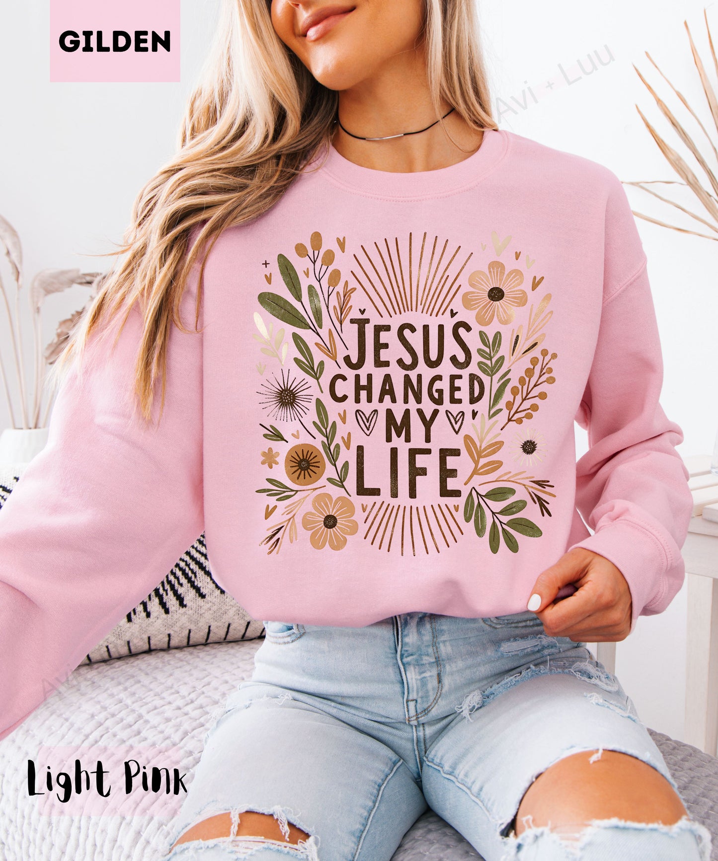 Jesus Changed My Life | Gilden Unisex Sweatshirt