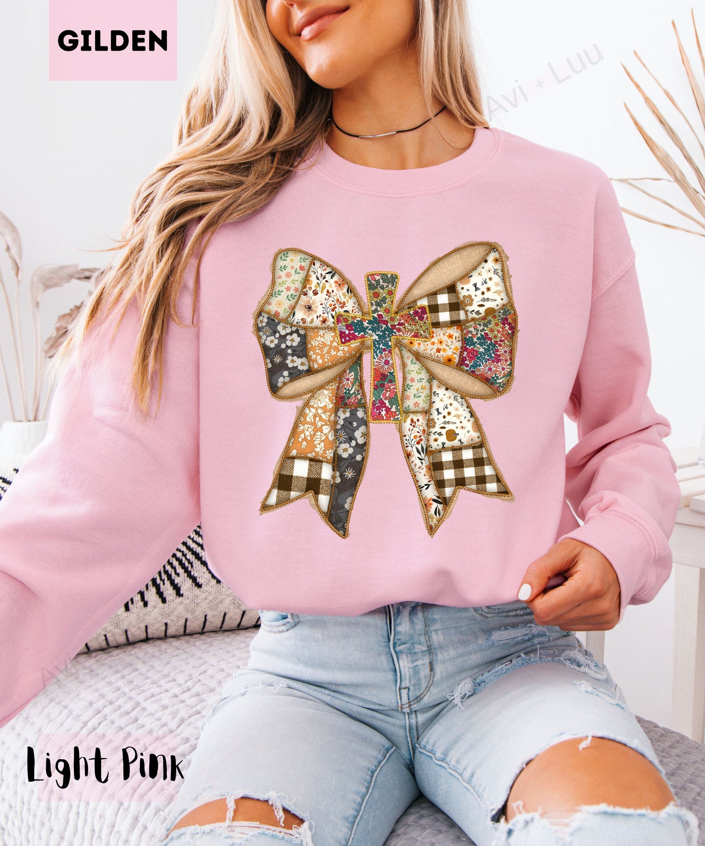 Fabric Bow | Gilden Unisex Sweatshirt