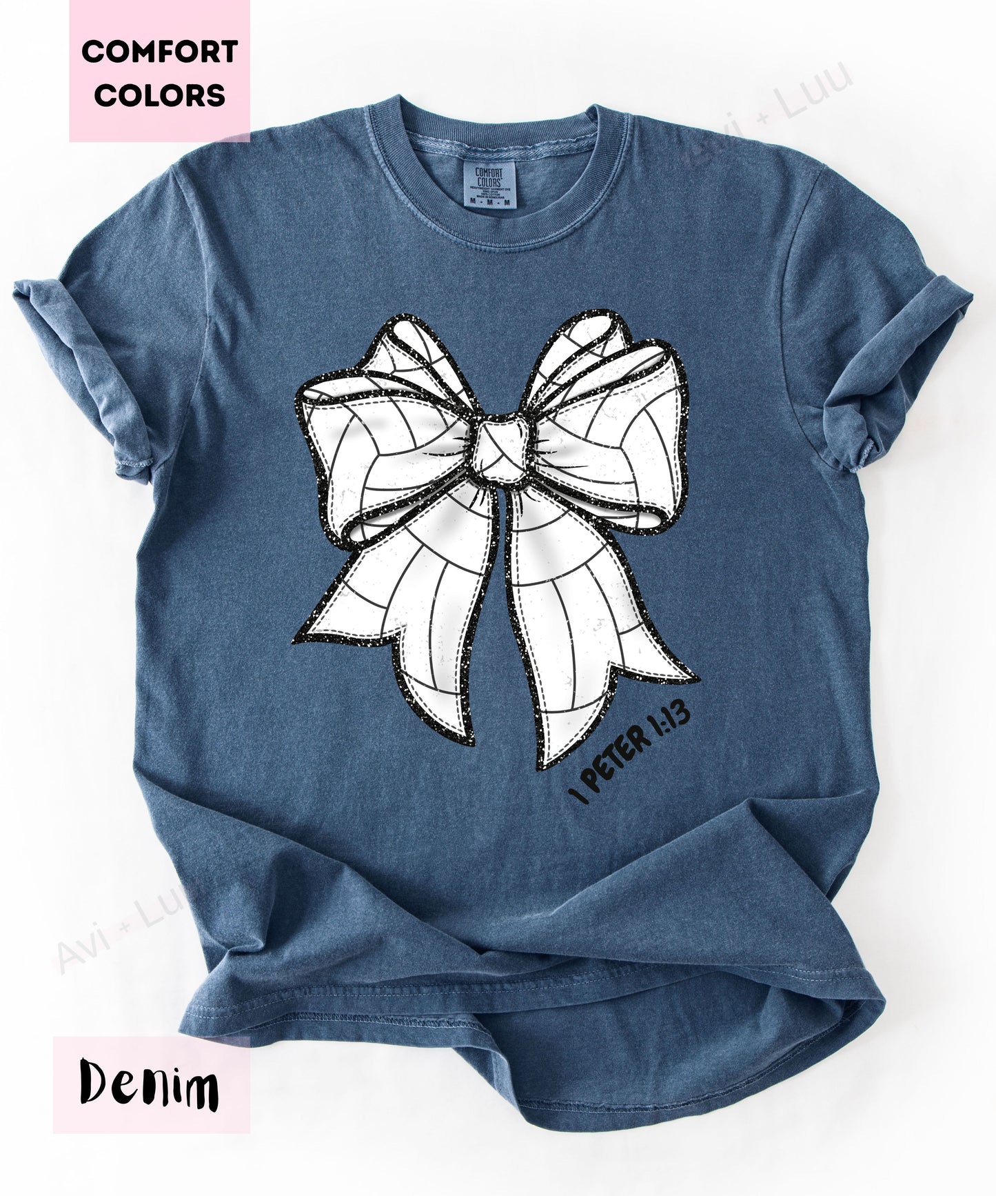 Volleyball Bow | Comfort Colors Unisex T-Shirt