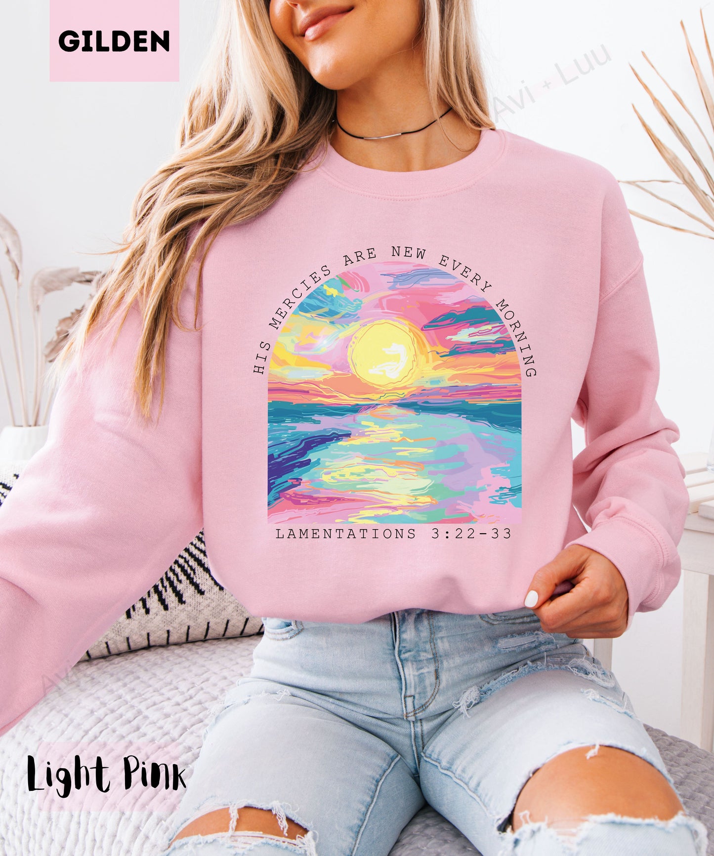 Colorful Sunset | Gilden Unisex Sweatshirt