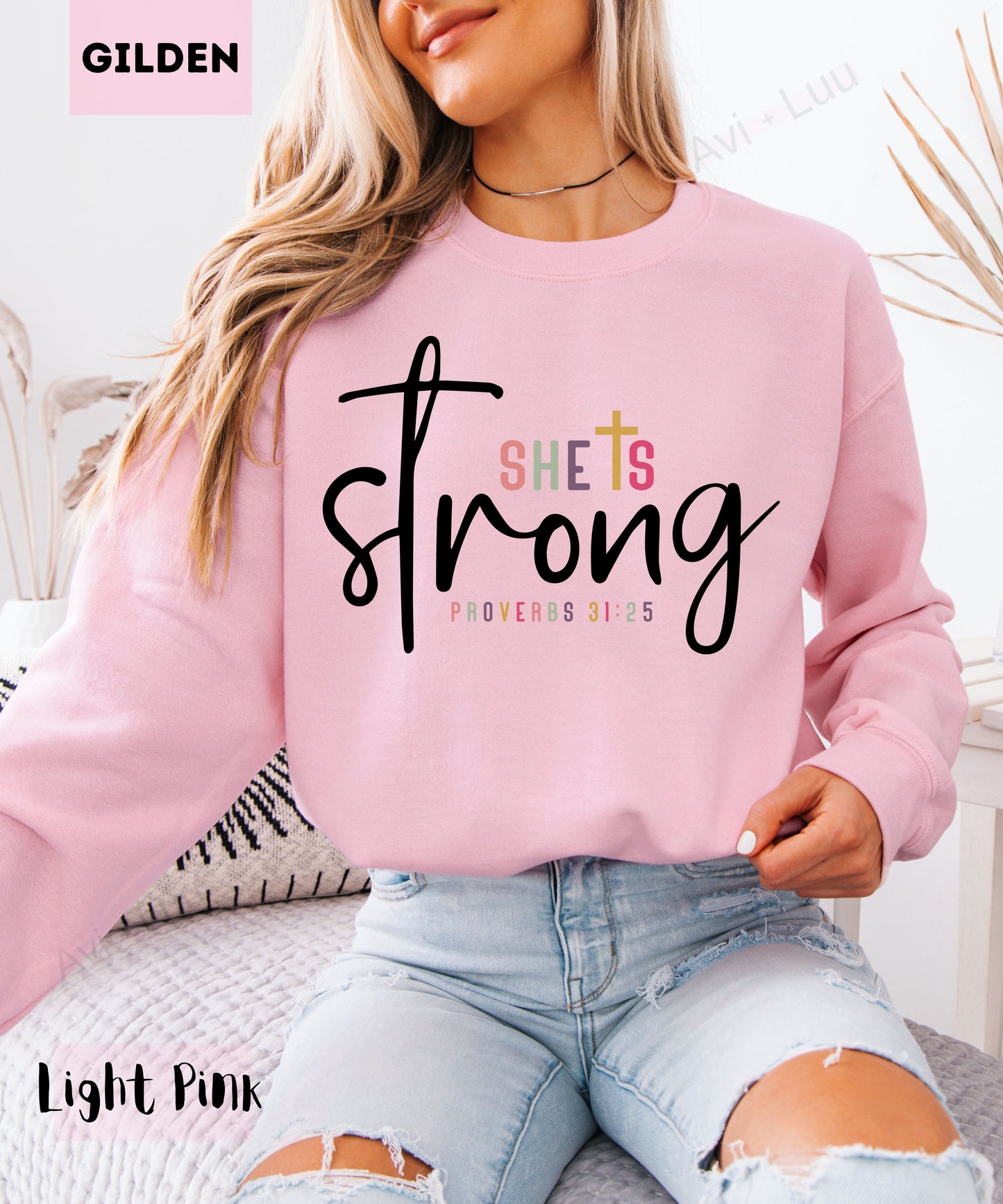 She Is Strong| Gilden Unisex Sweatshirt