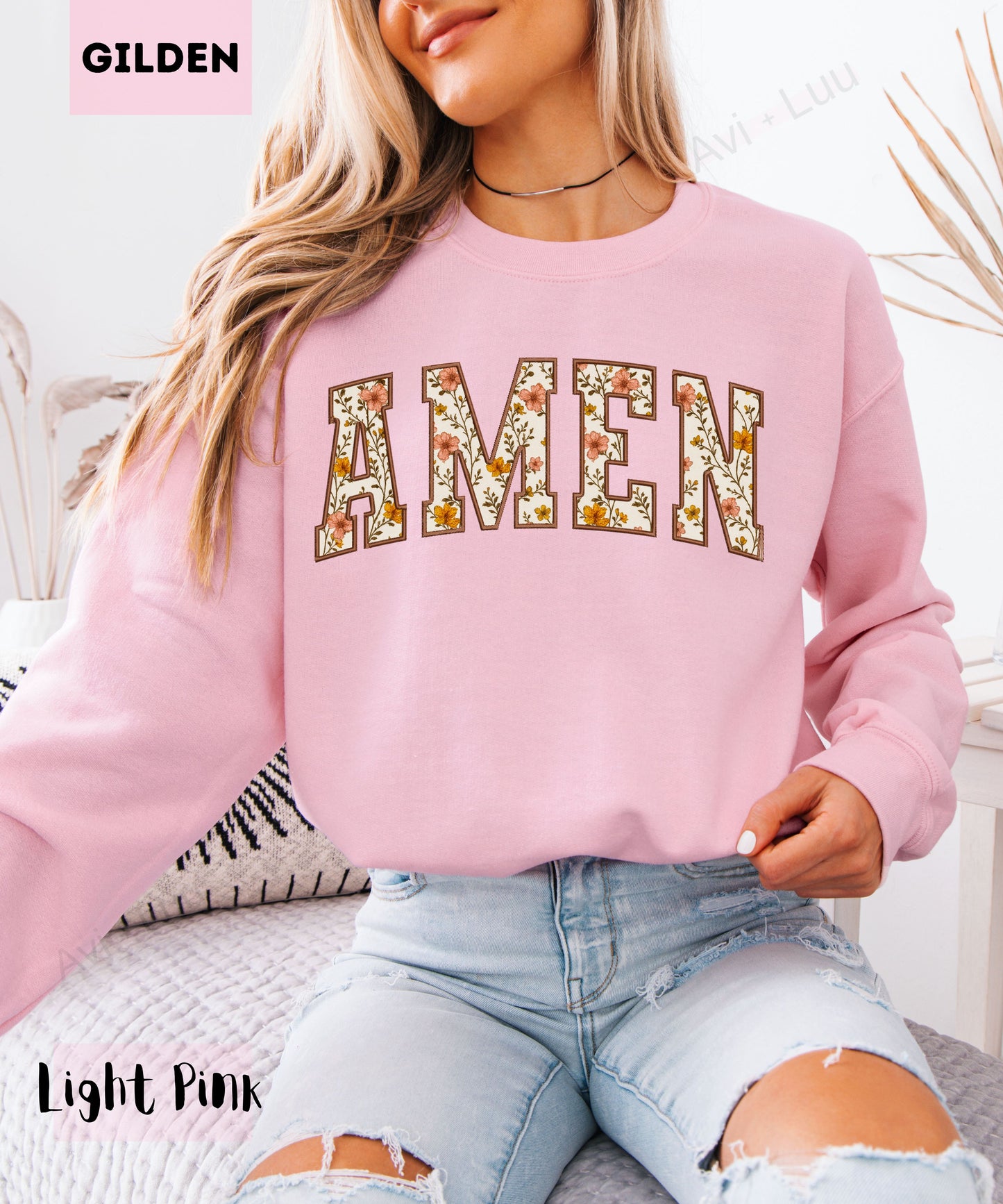 Floral Amen | Gilden Unisex Sweatshirt