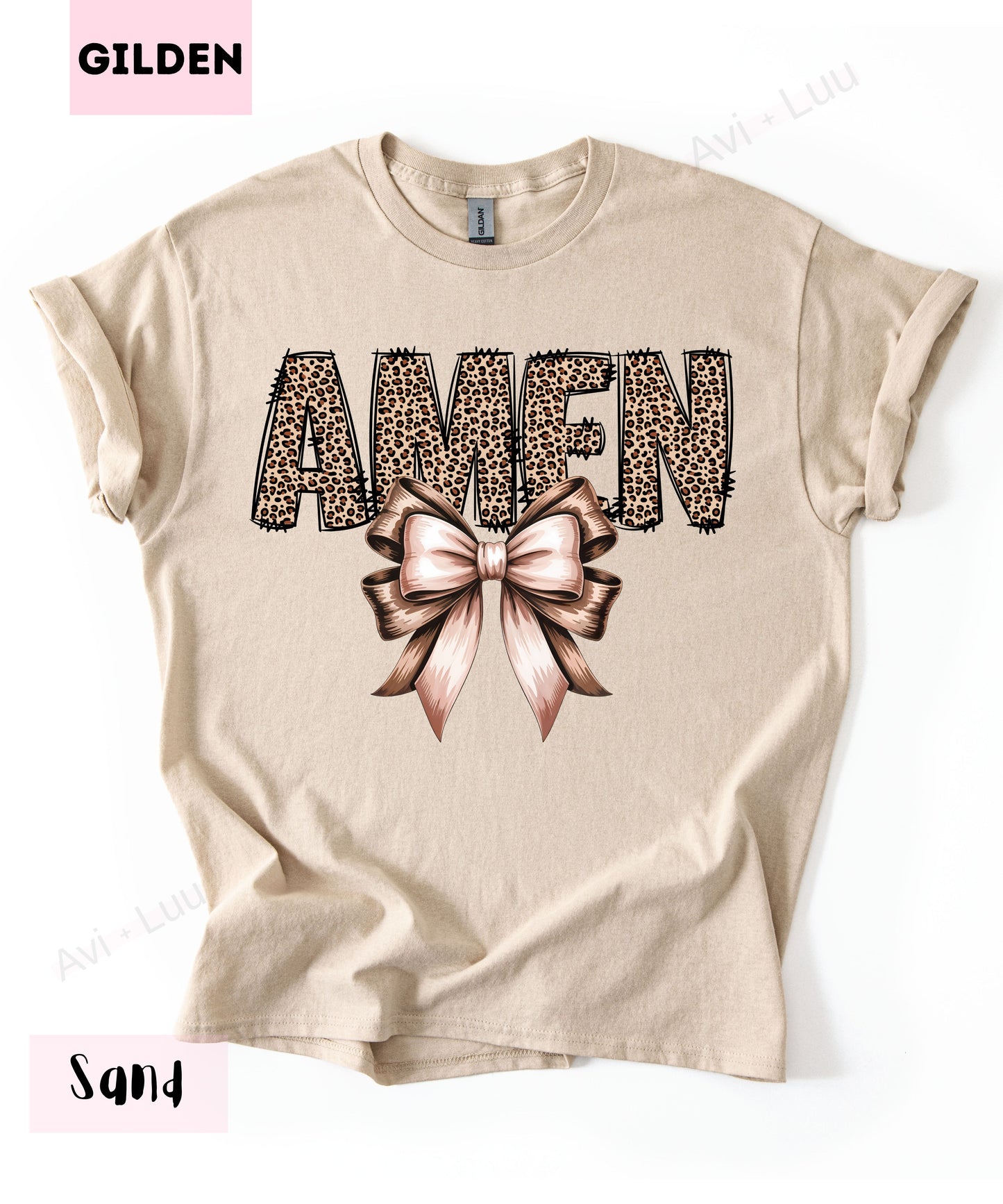Cheetah Amen | Gilden Unisex T-Shirt