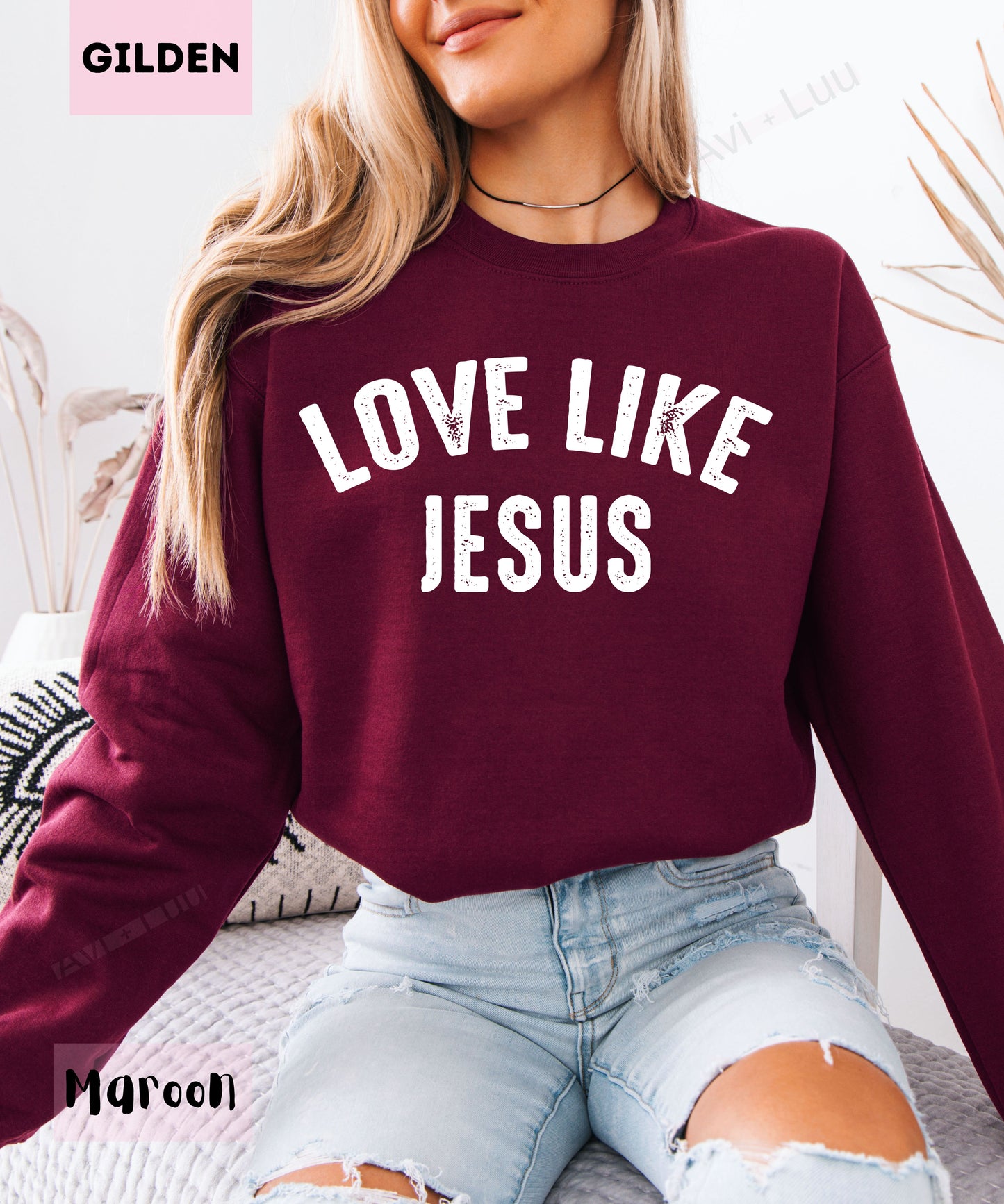 Love Like Jesus | Gilden Unisex Sweatshirt
