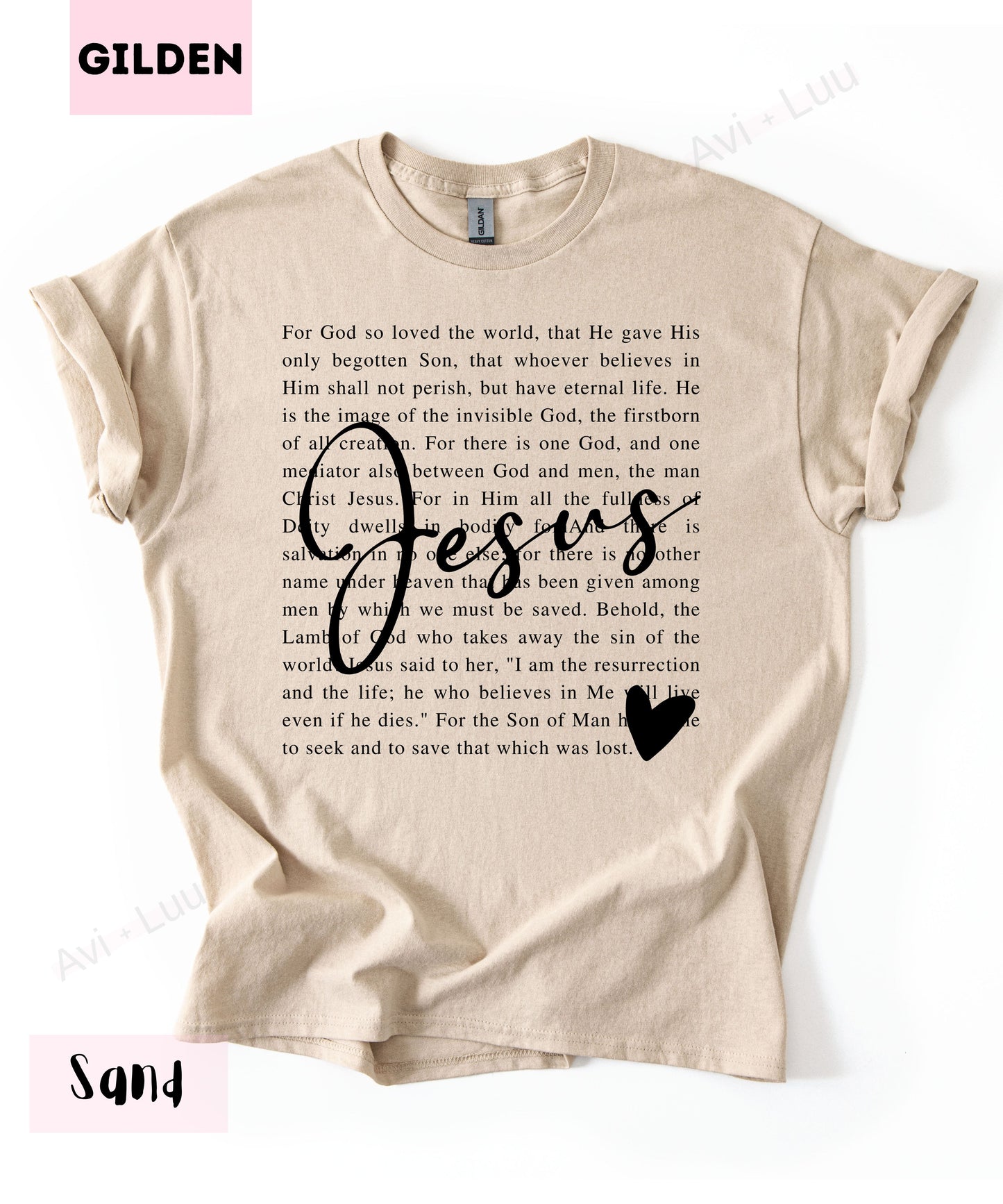 Jesus Scripture | Gilden Unisex T-Shirt