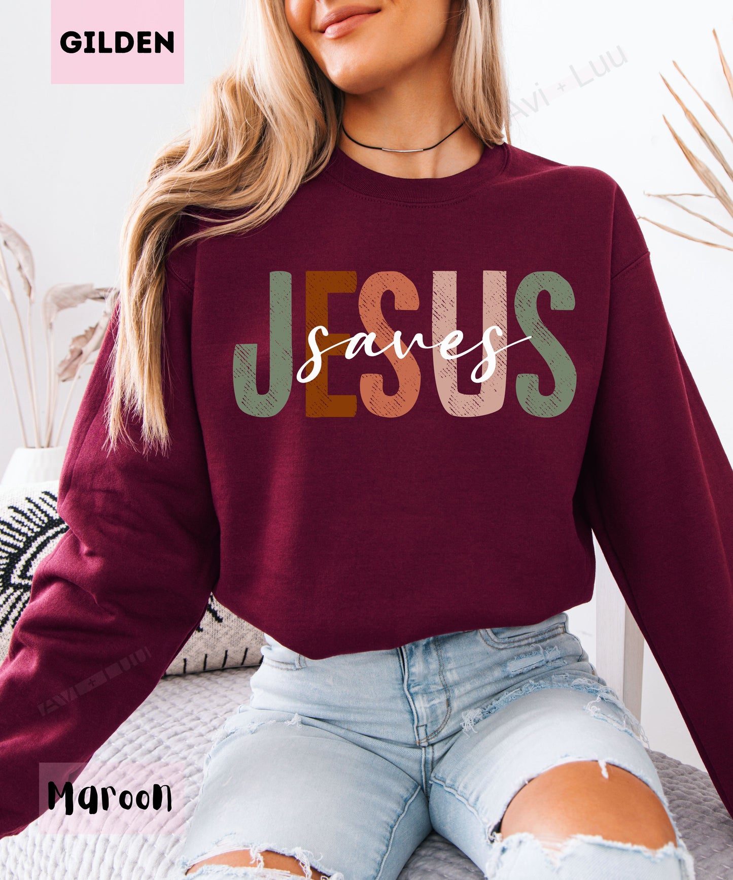 Jesus Saves | Gilden Unisex Sweatshirt