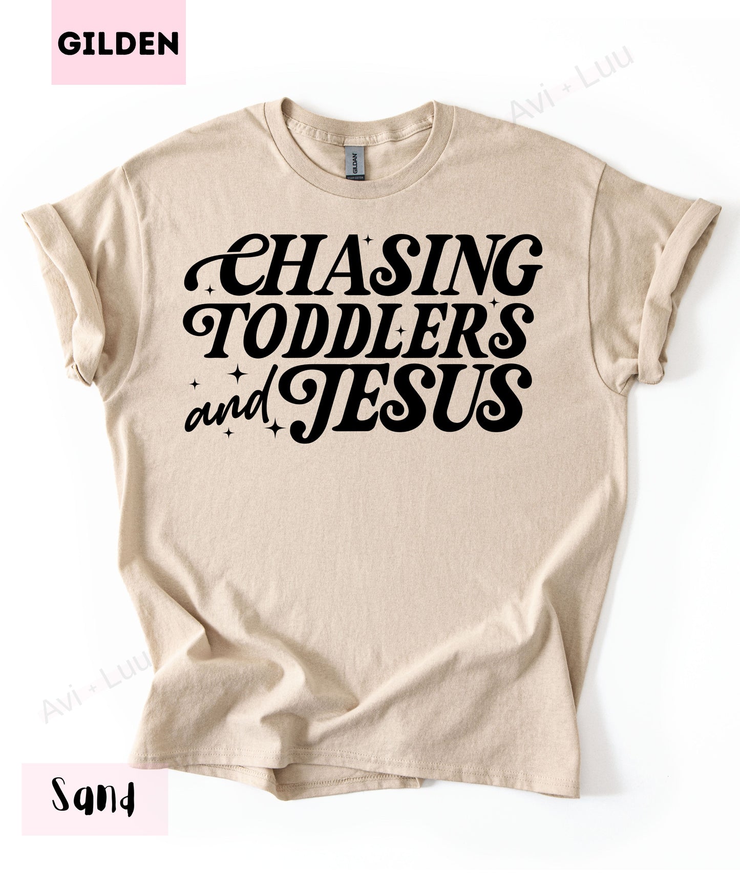 Chasing Toddlers And Jesus | Gilden Unisex T-Shirt