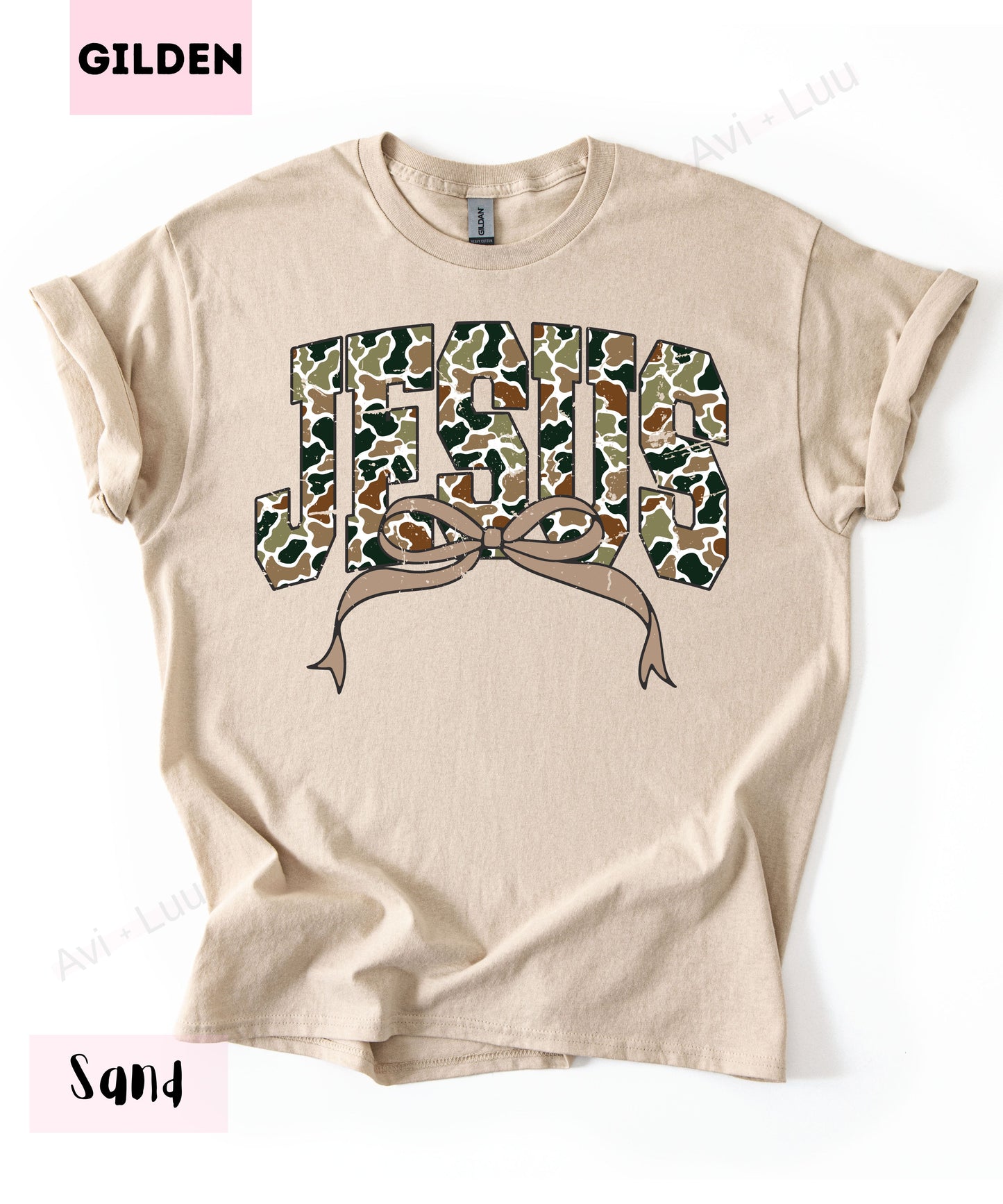Camo Jesus | Gilden Unisex T-Shirt
