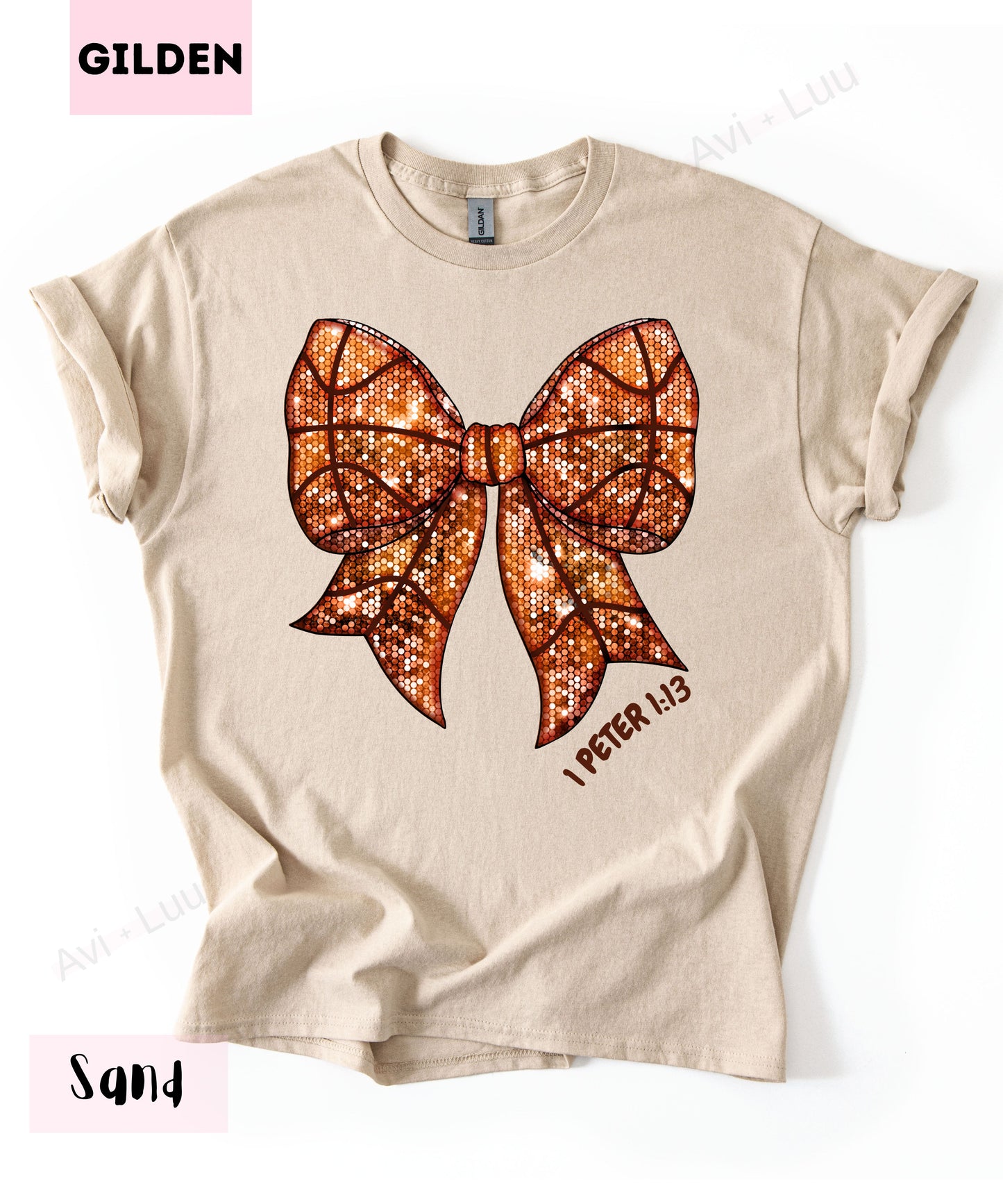 Basketball Bow | Gilden Unisex T-Shirt