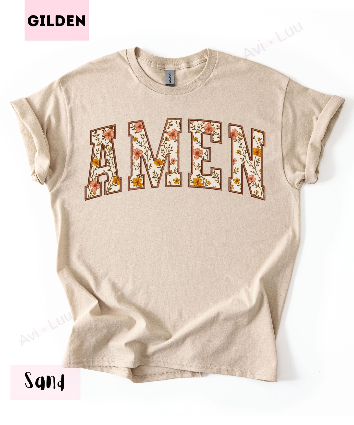Floral AMEN | Gilden Unisex T-Shirt