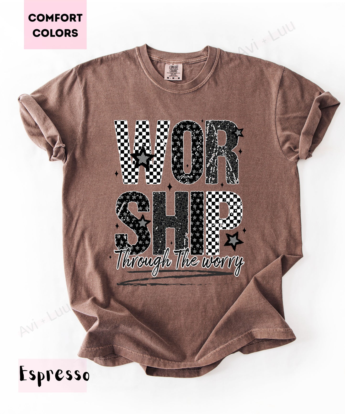 Worship Checkered | Comfort Colors Unisex T-Shirt