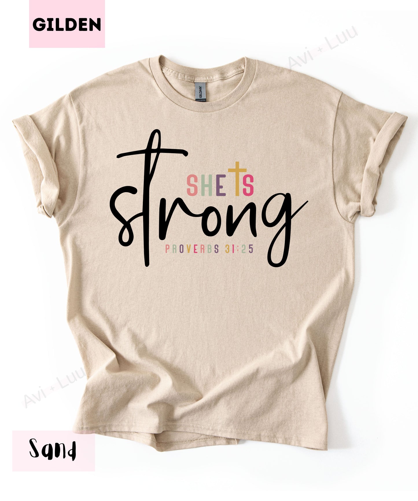 She Is Strong | Gilden Unisex T-Shirt