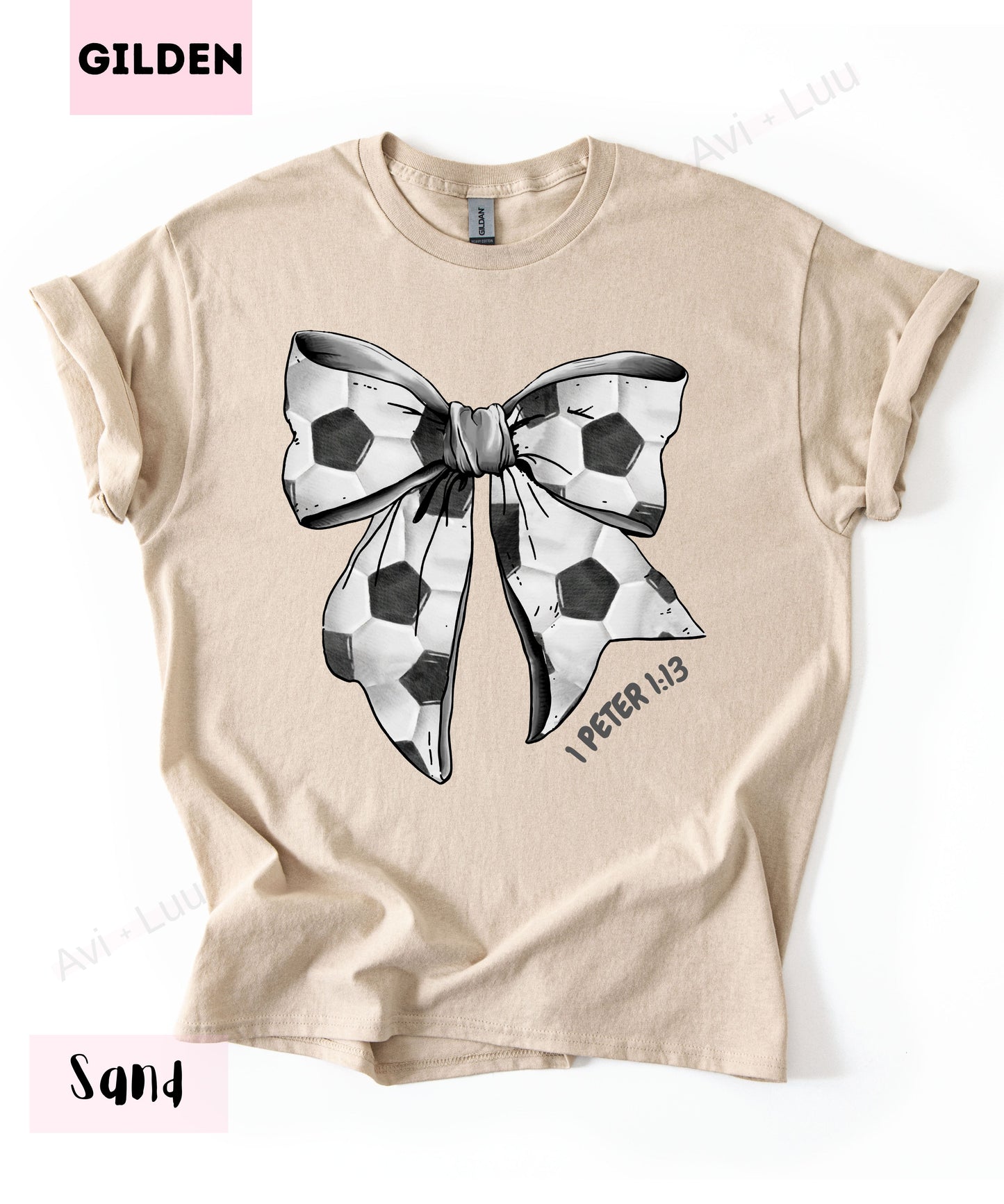 Soccer Bow | Gilden Unisex T-Shirt