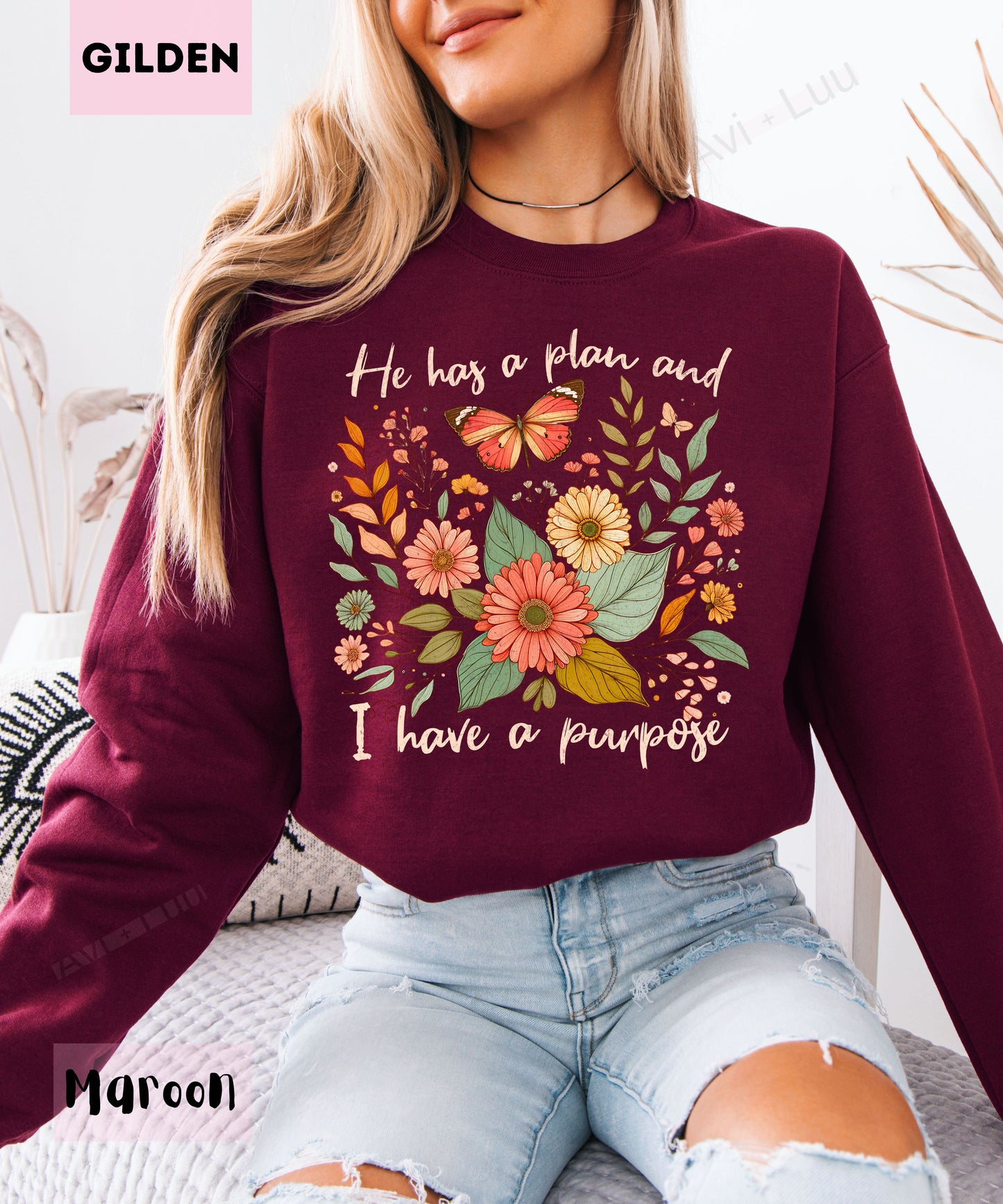 He Has A Plan | Gilden Unisex Sweatshirt