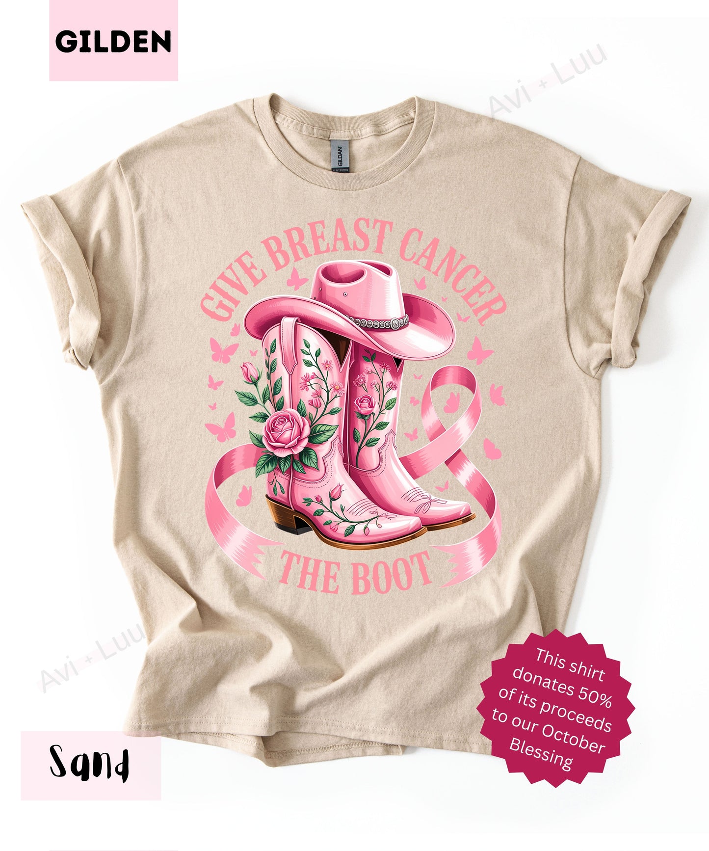 Pink Boot | Gilden Unisex T-Shirt