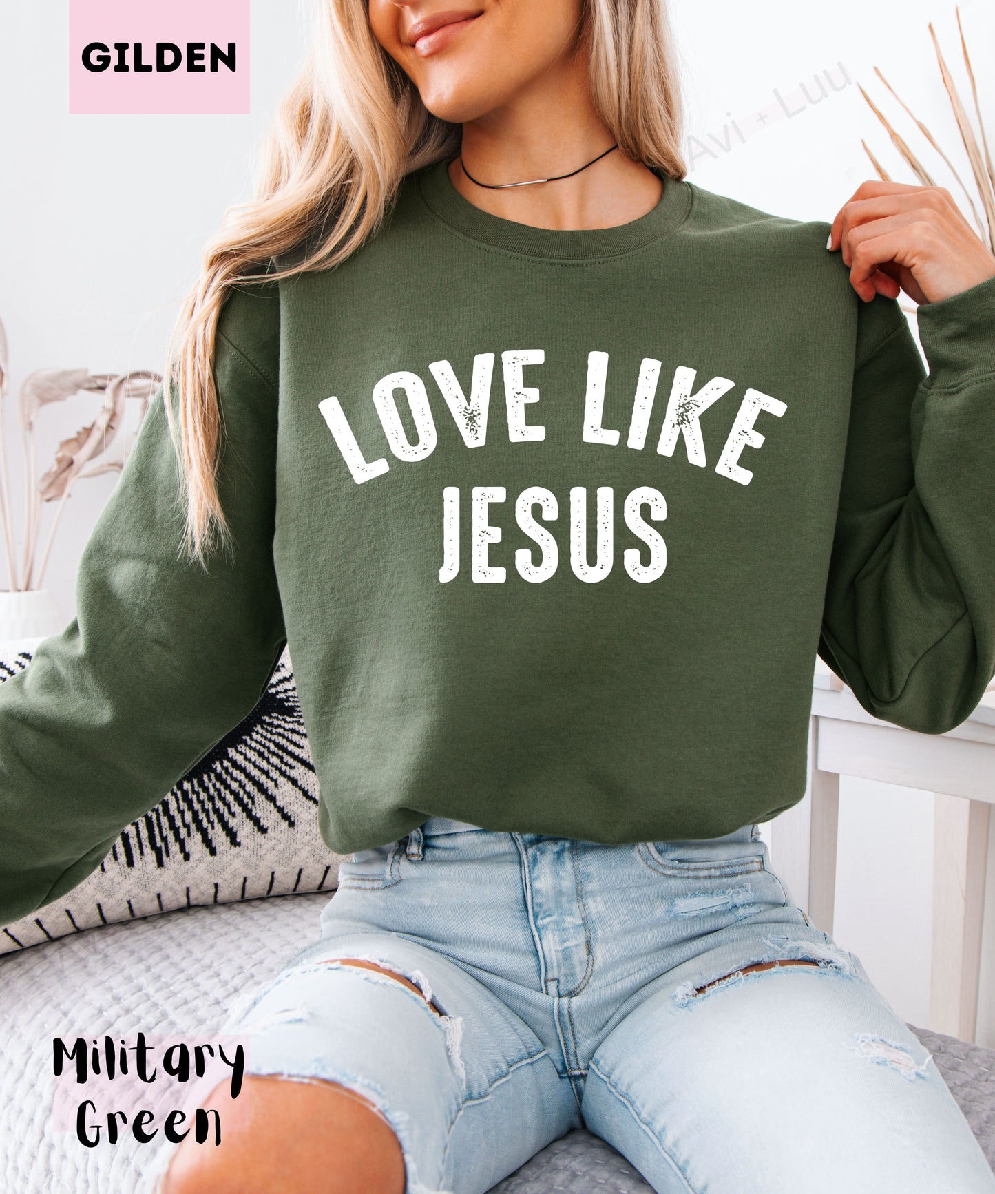 Love Like Jesus | Gilden Unisex Sweatshirt
