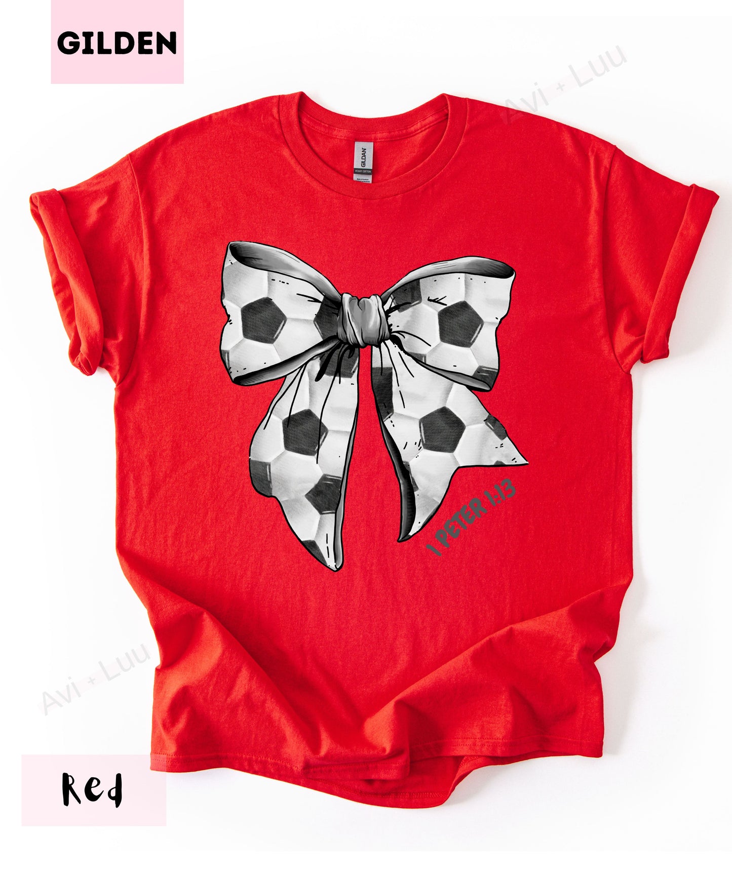 Soccer Bow | Gilden Unisex T-Shirt