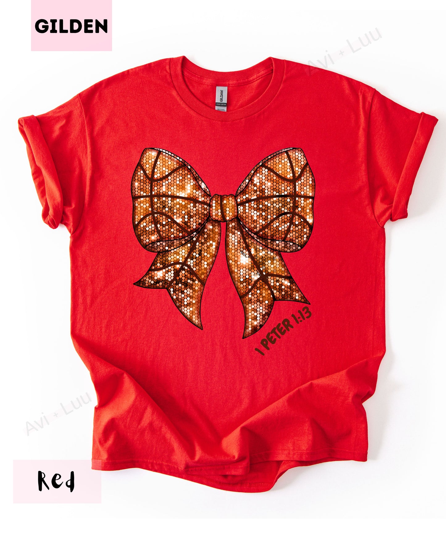 Basketball Bow | Gilden Unisex T-Shirt