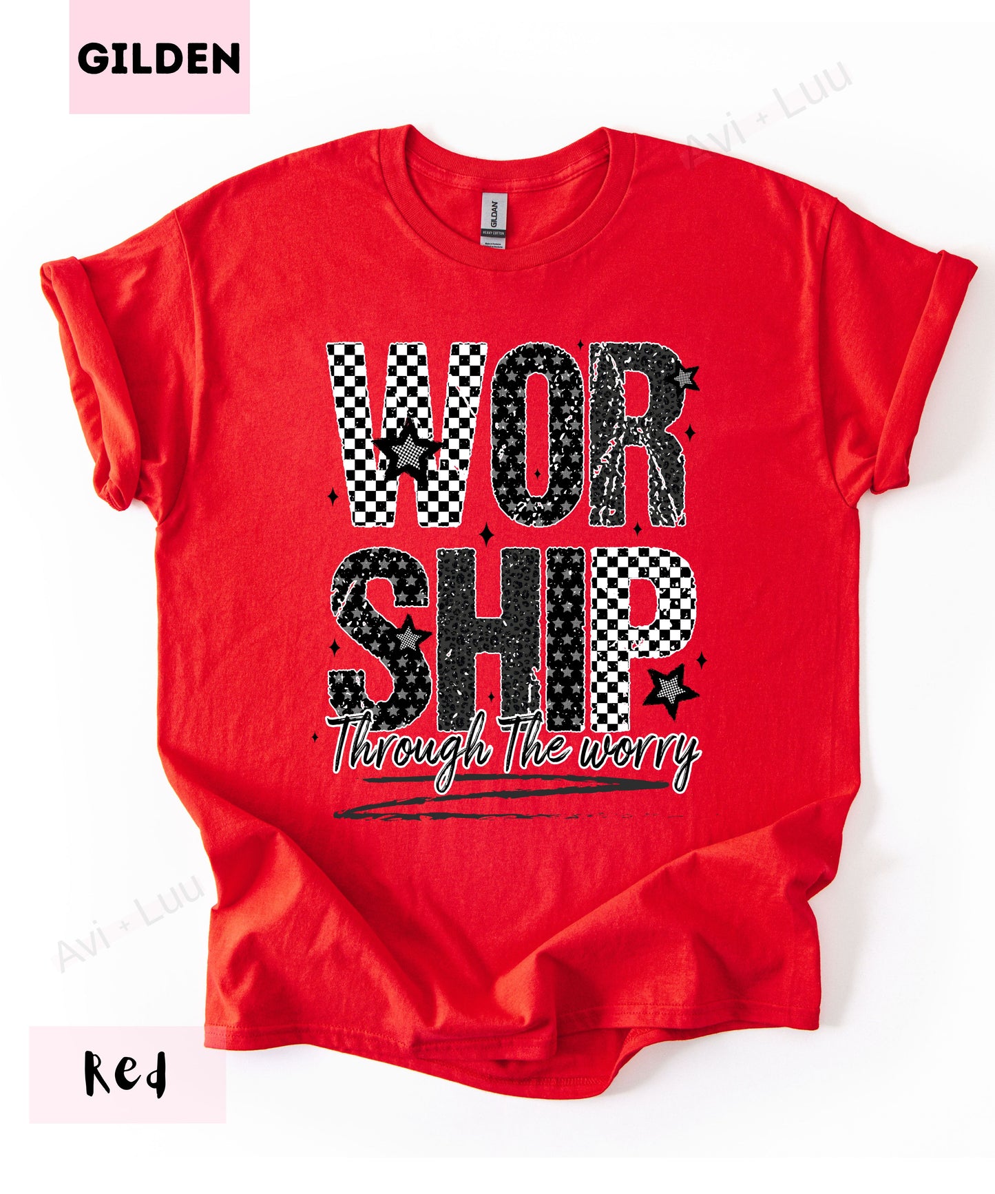 Worship Checkered | Gilden Unisex T-Shirt