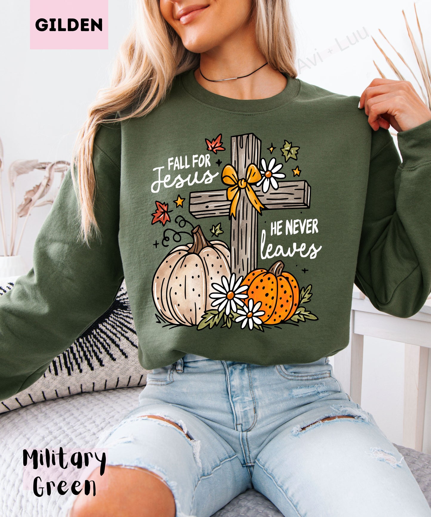Fall For Jesus| Gilden Unisex Sweatshirt