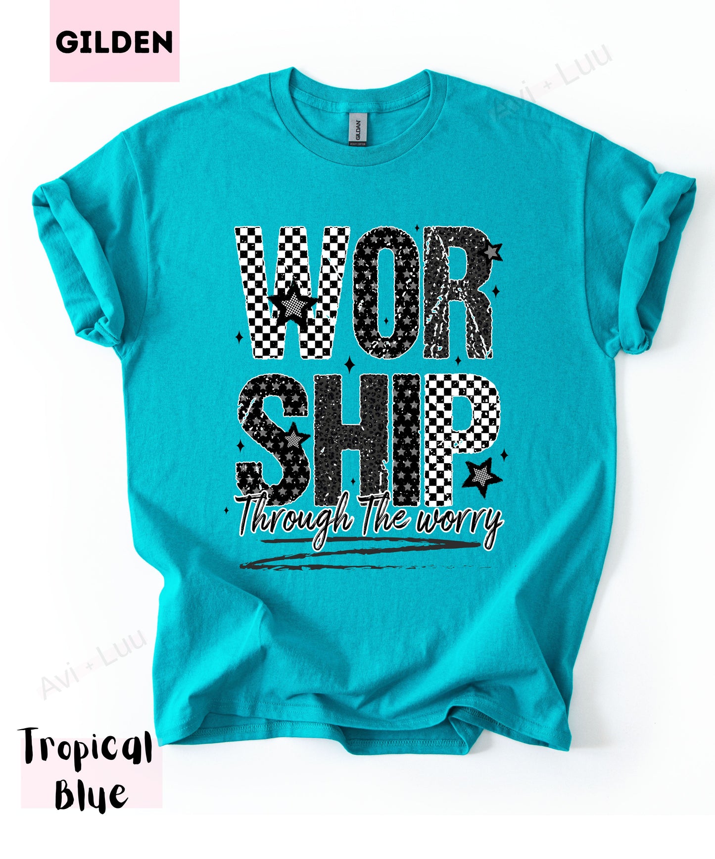 Worship Checkered | Gilden Unisex T-Shirt