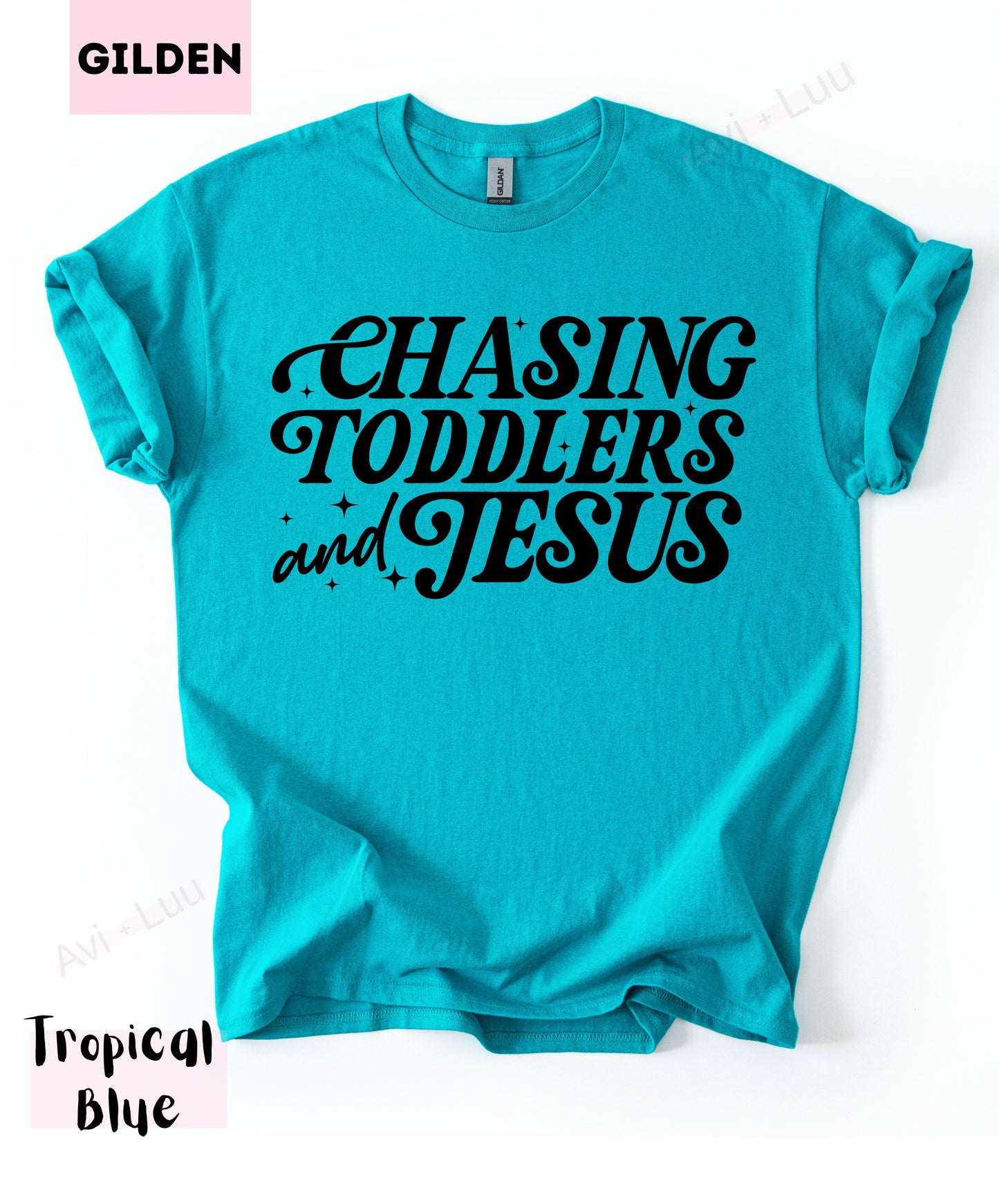 Chasing Toddlers And Jesus | Gilden Unisex T-Shirt