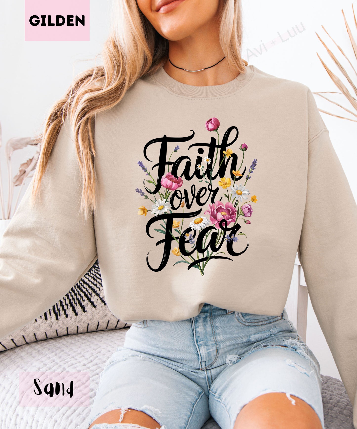 Faith Over Fear | Gilden Unisex Sweatshirt