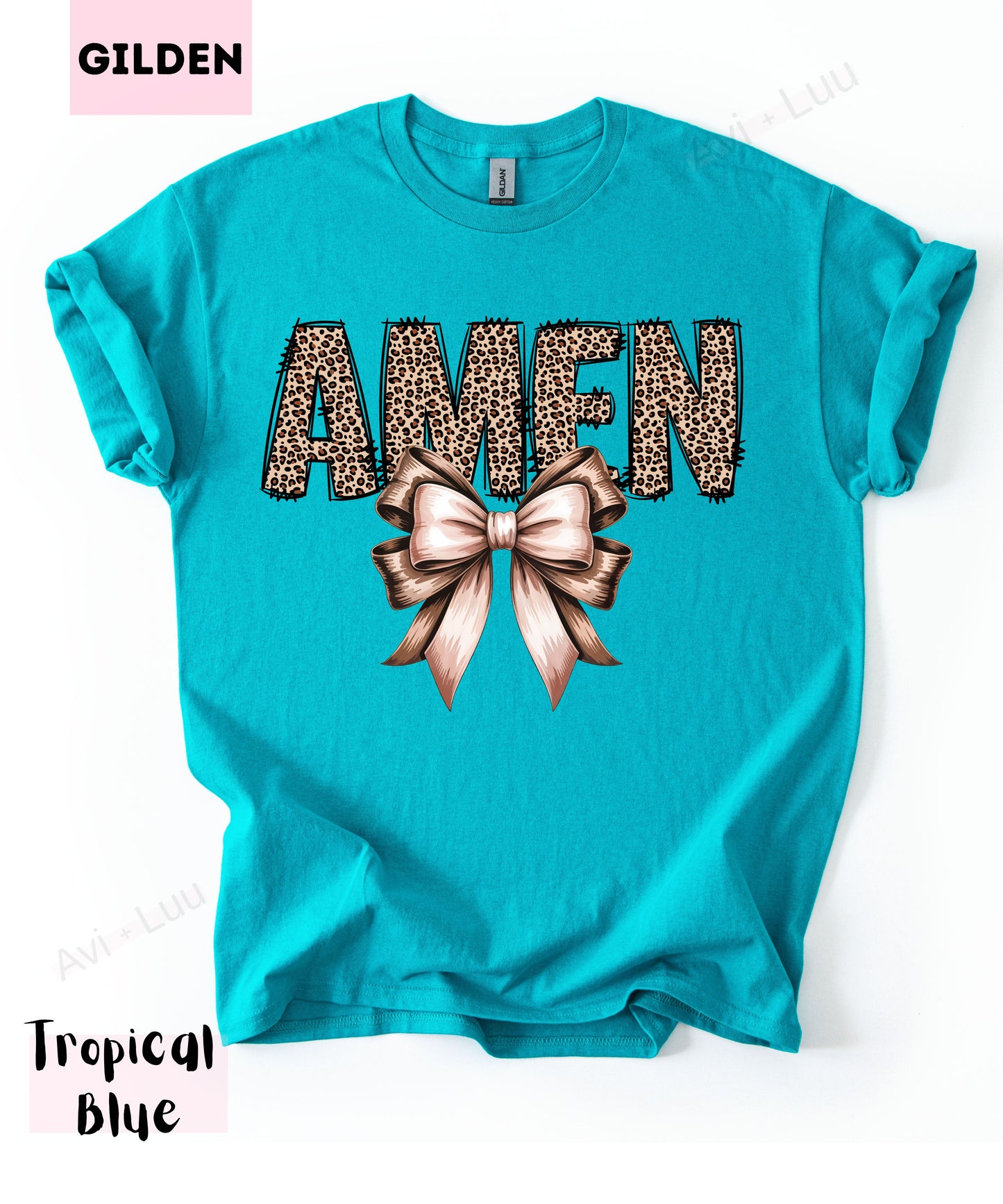 Cheetah Amen | Gilden Unisex T-Shirt