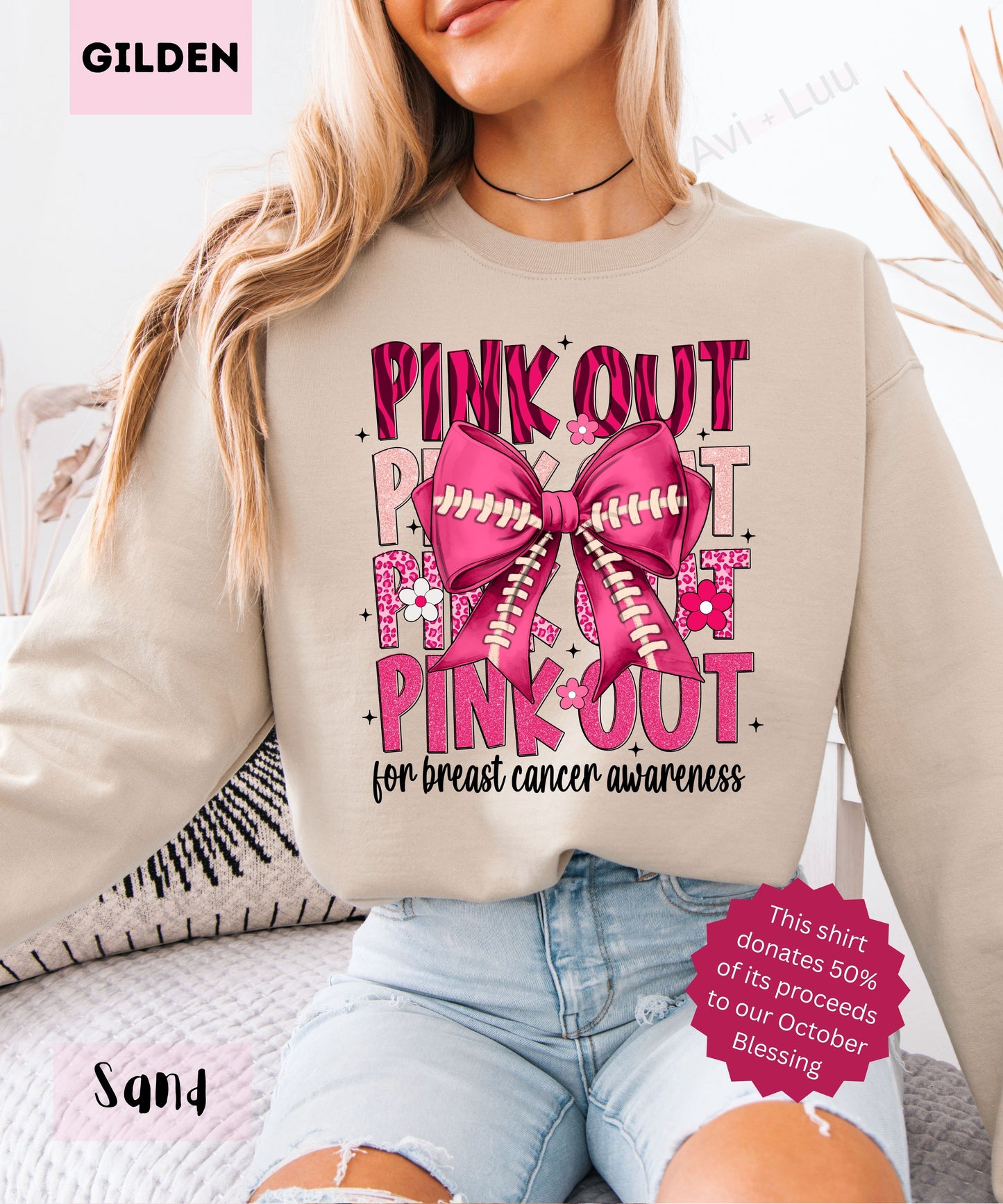 Pink Out | Gilden Unisex Sweatshirt
