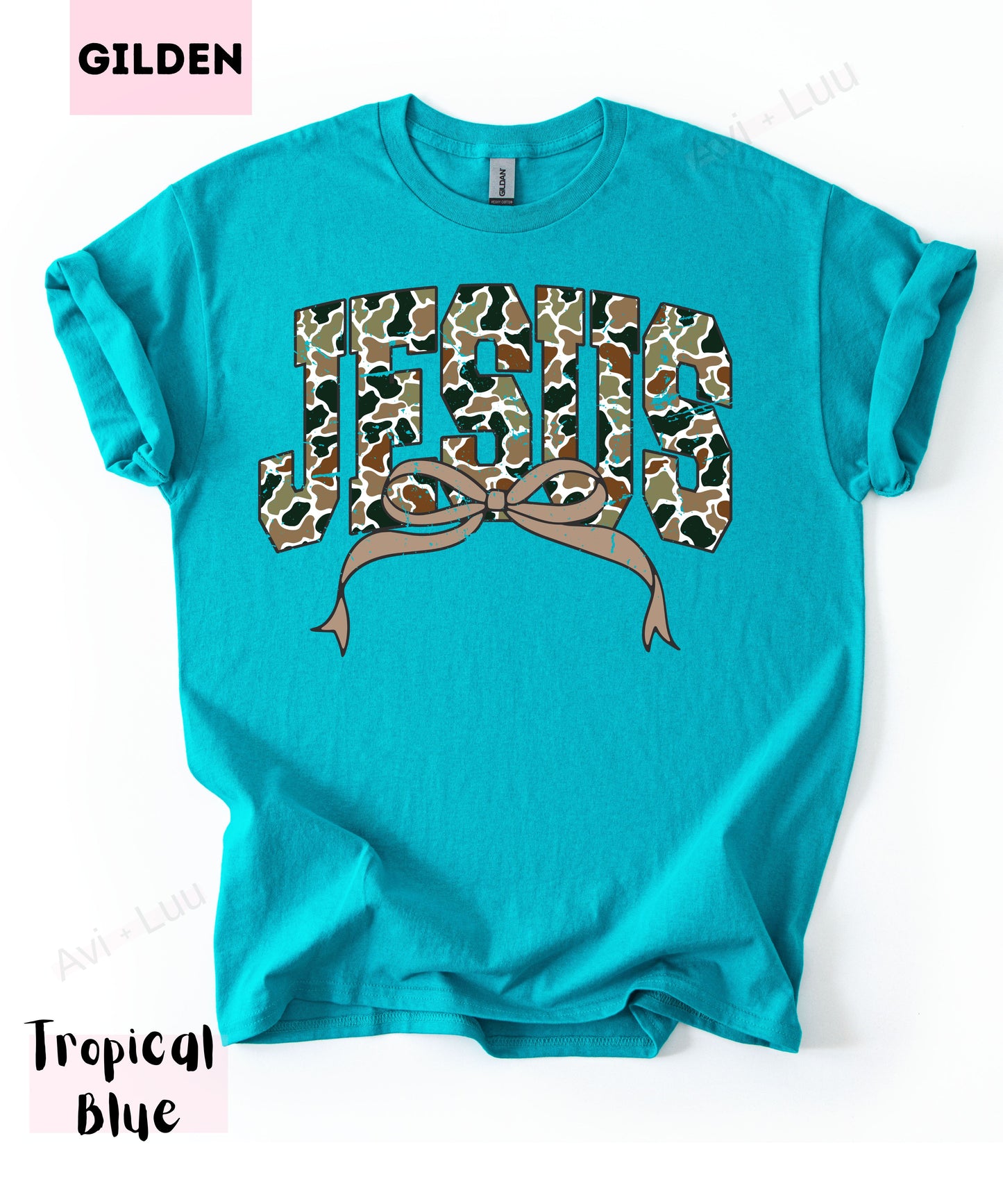 Camo Jesus | Gilden Unisex T-Shirt