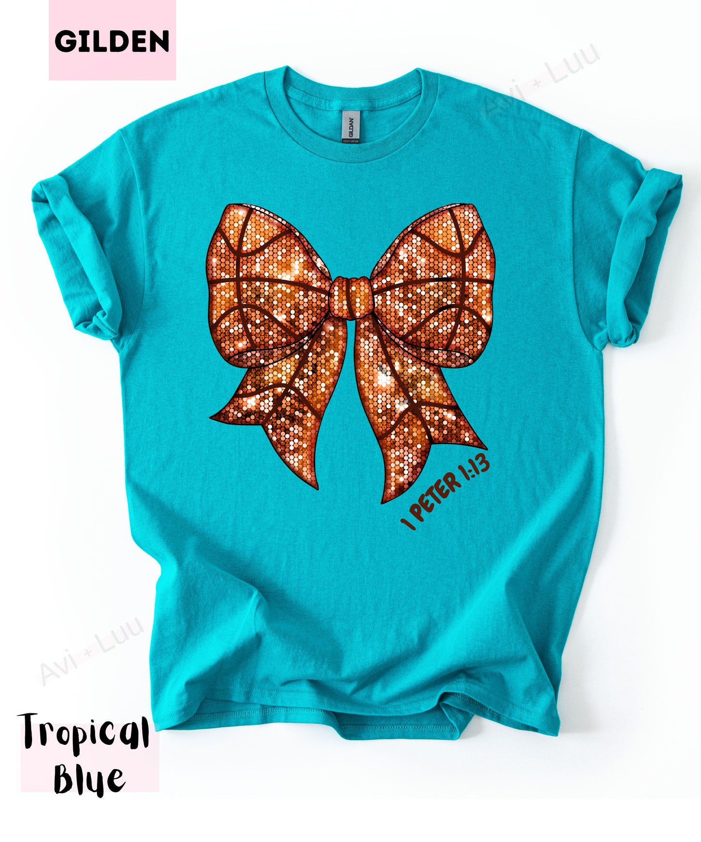 Basketball Bow | Gilden Unisex T-Shirt