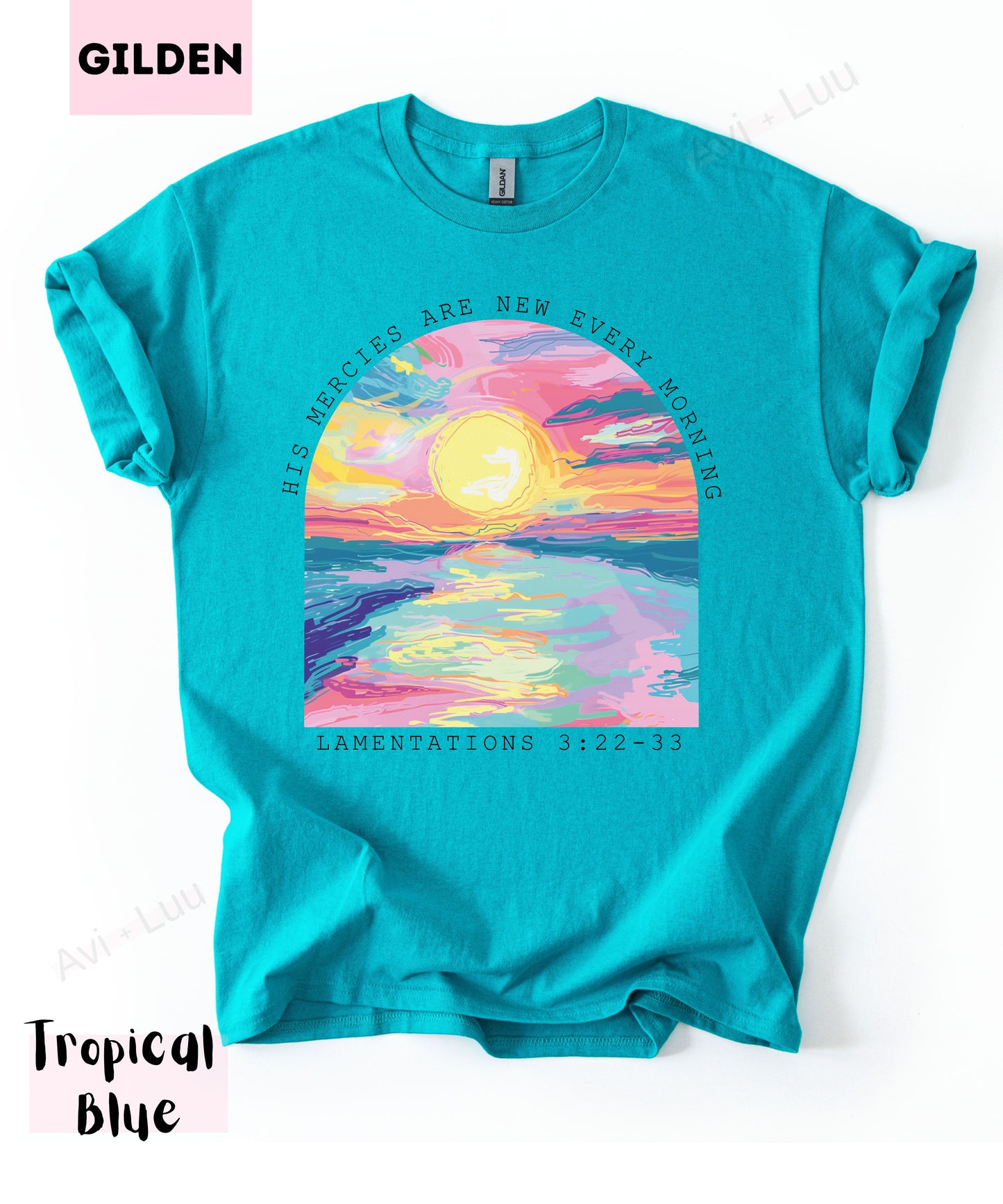 Colorful Sunset | Gilden Unisex T-Shirt