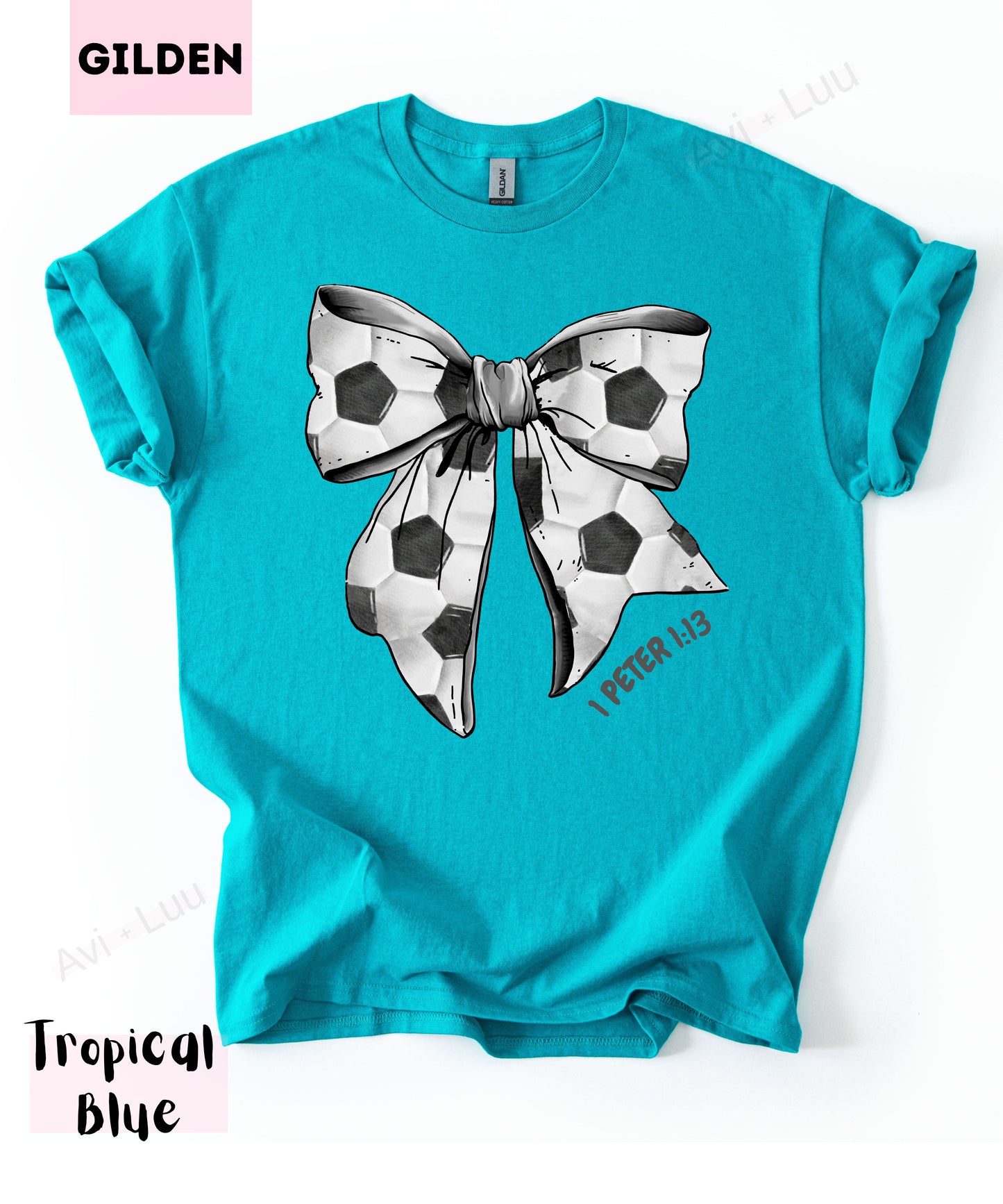 Soccer Bow | Gilden Unisex T-Shirt