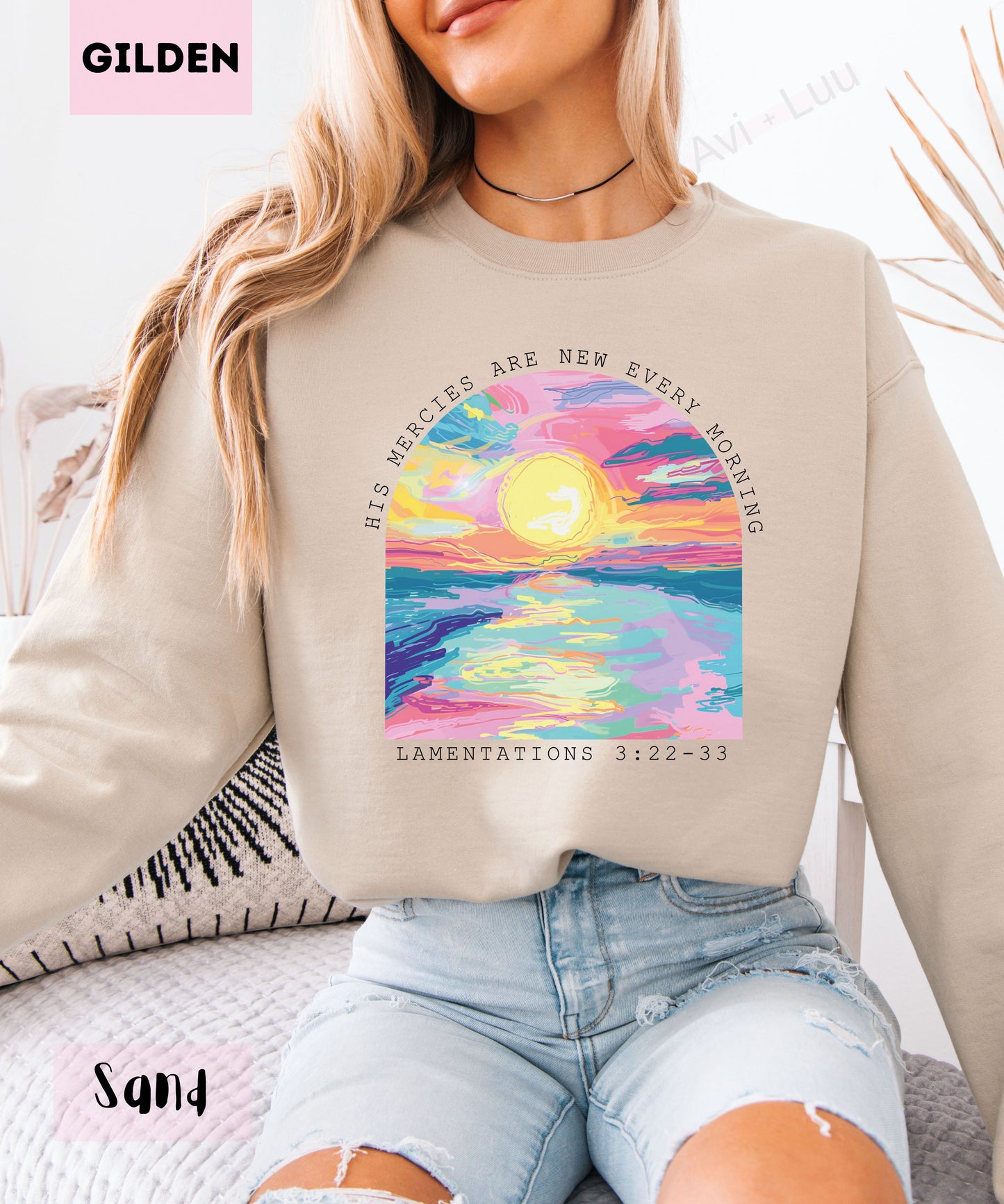 Colorful Sunset | Gilden Unisex Sweatshirt
