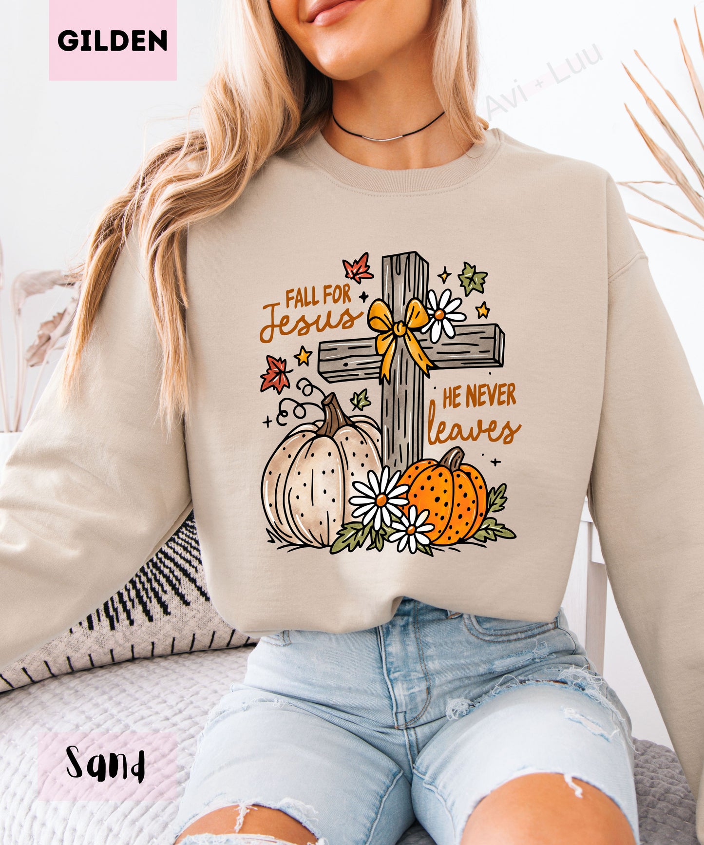 Fall For Jesus| Gilden Unisex Sweatshirt