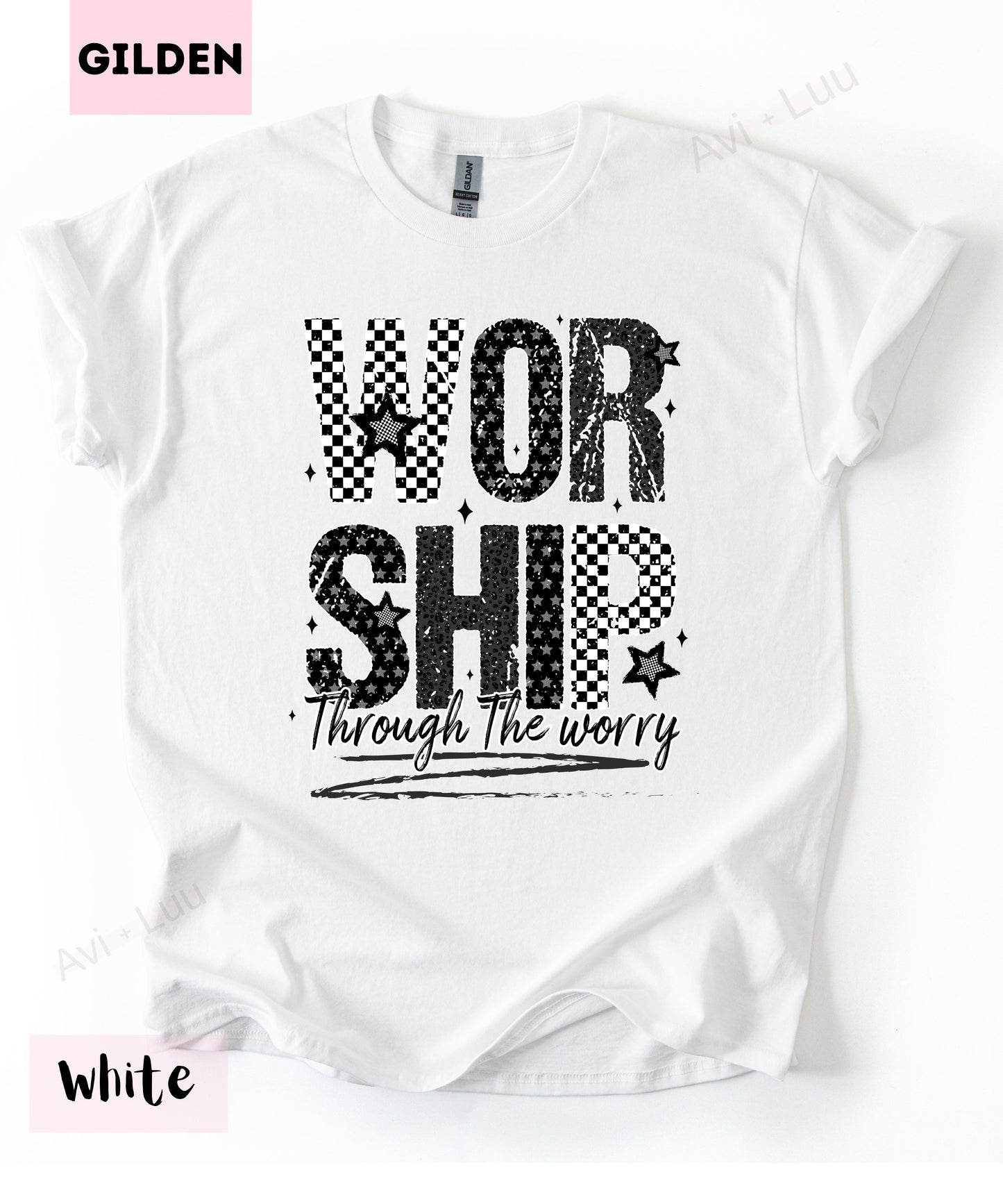 Worship Checkered | Gilden Unisex T-Shirt