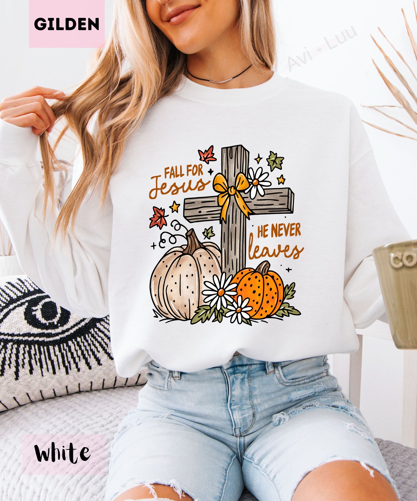 Fall For Jesus| Gilden Unisex Sweatshirt