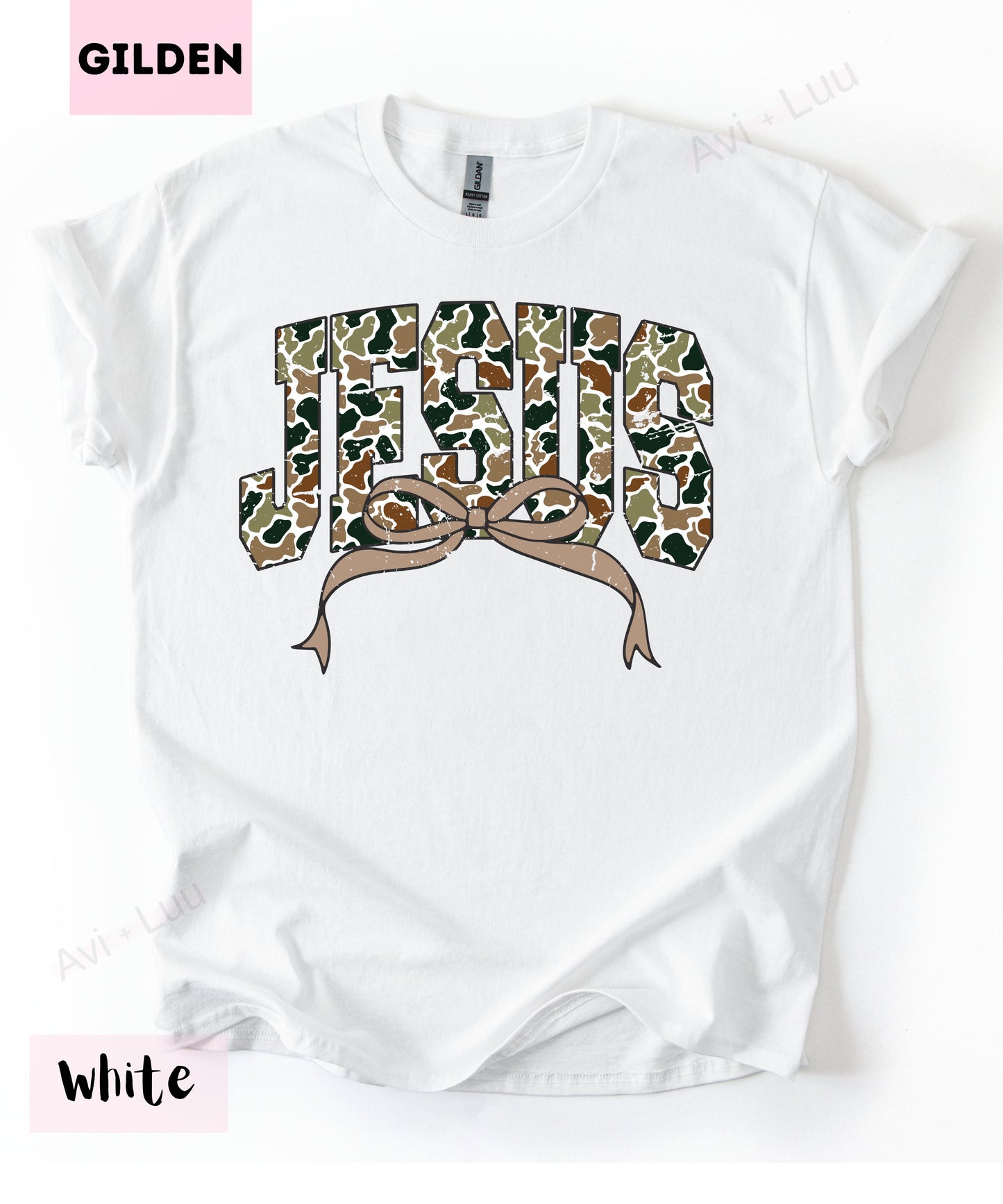 Camo Jesus | Gilden Unisex T-Shirt
