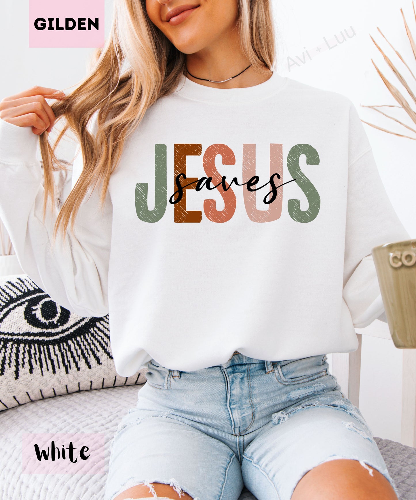 Jesus Saves | Gilden Unisex Sweatshirt