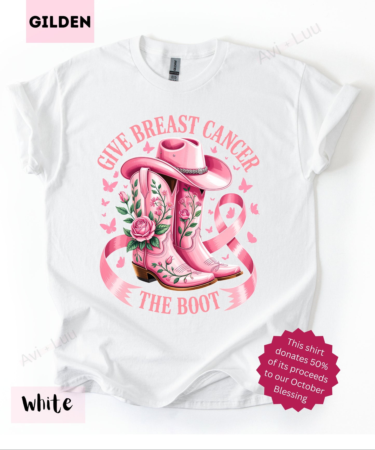 Pink Boot | Gilden Unisex T-Shirt