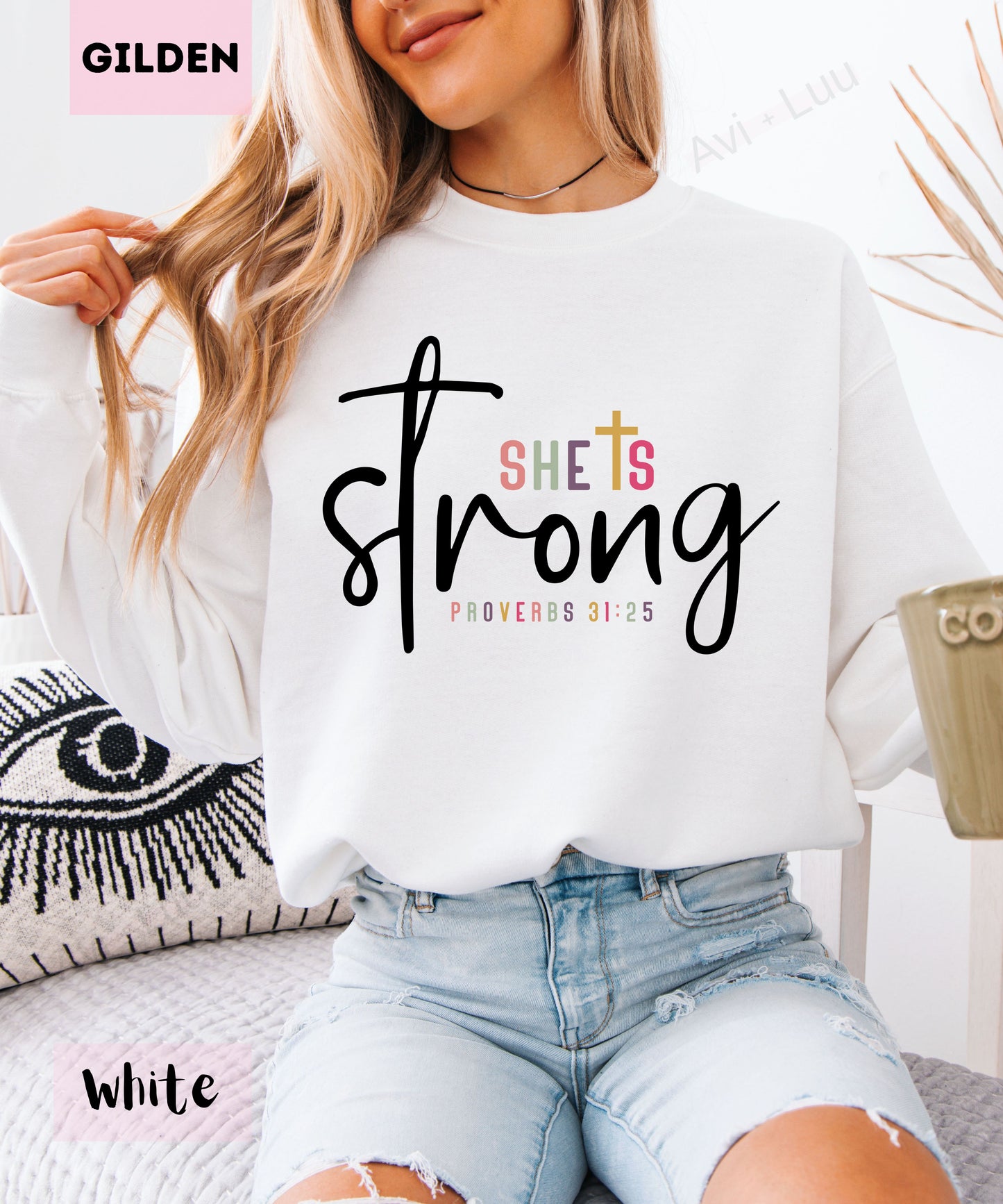 She Is Strong| Gilden Unisex Sweatshirt
