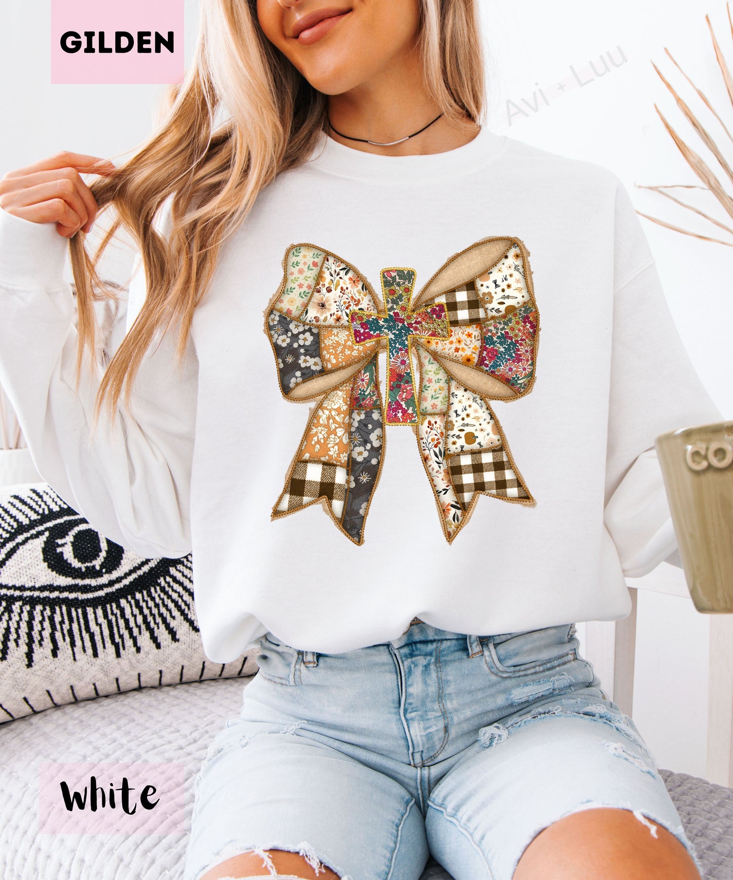 Fabric Bow | Gilden Unisex Sweatshirt