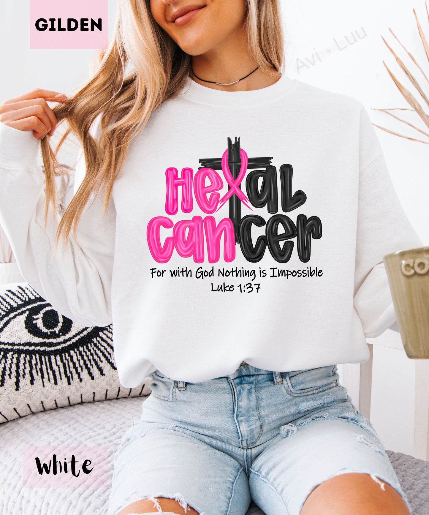 Heal Cancer | Gilden Unisex Sweatshirt