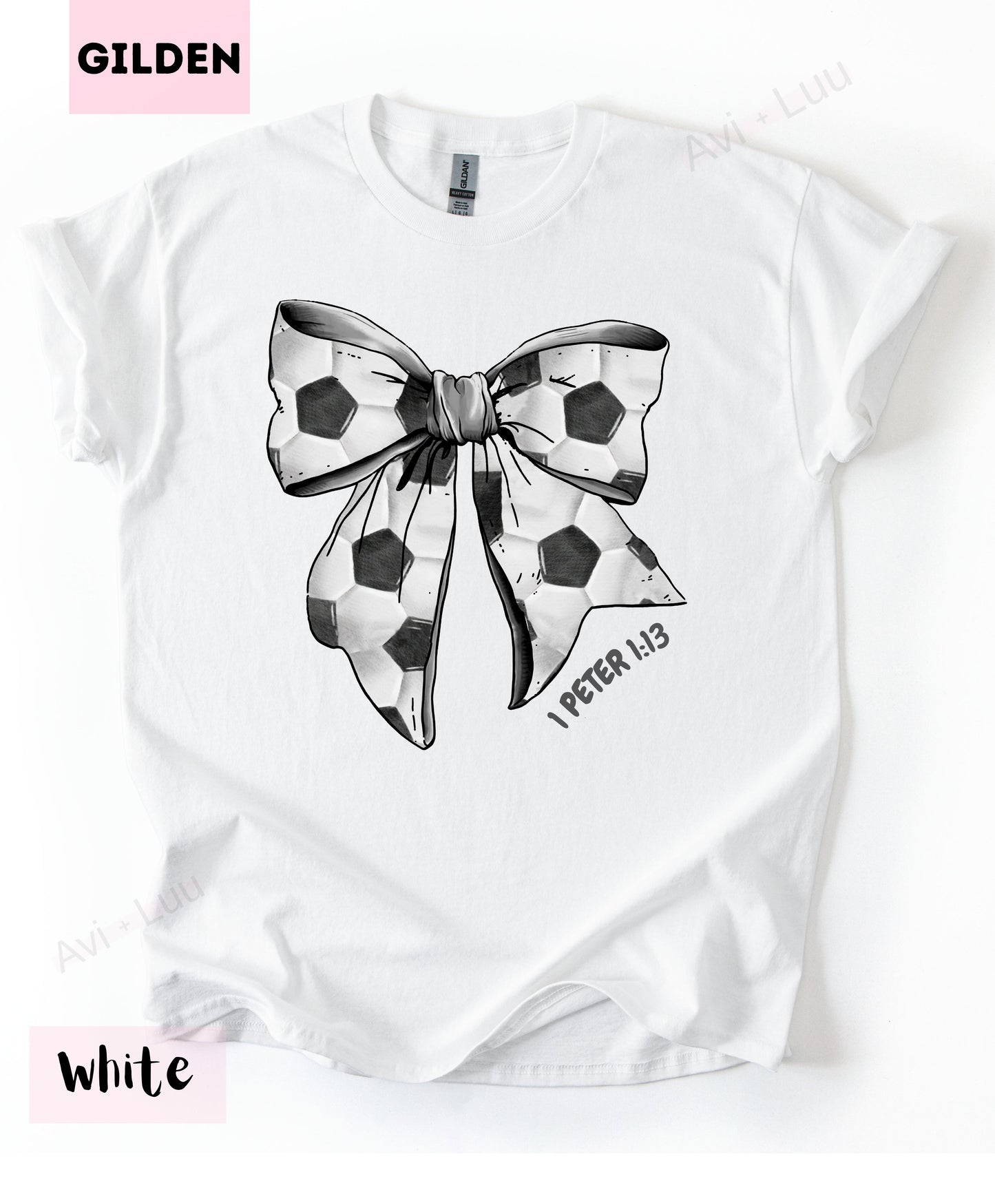 Soccer Bow | Gilden Unisex T-Shirt