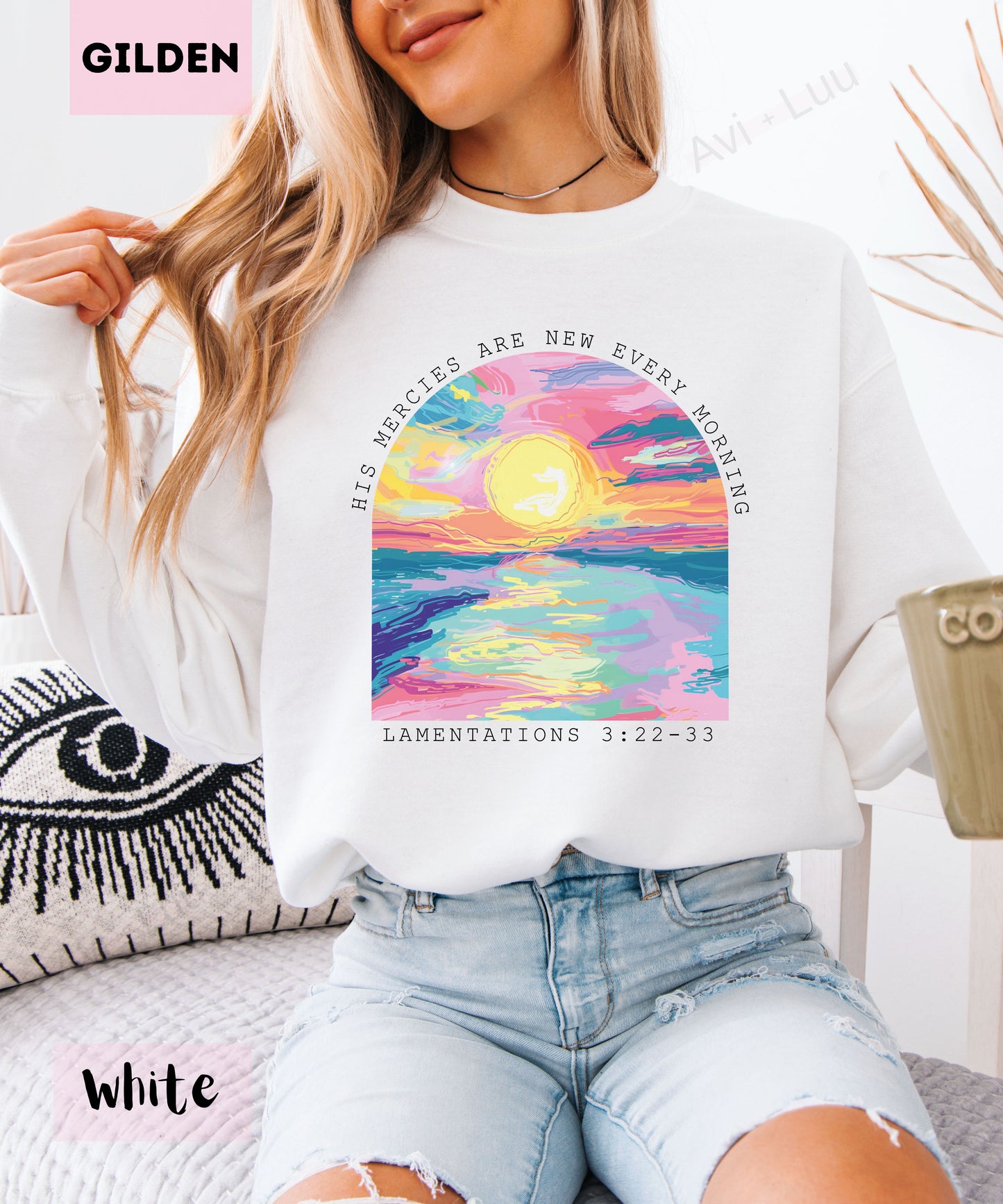 Colorful Sunset | Gilden Unisex Sweatshirt